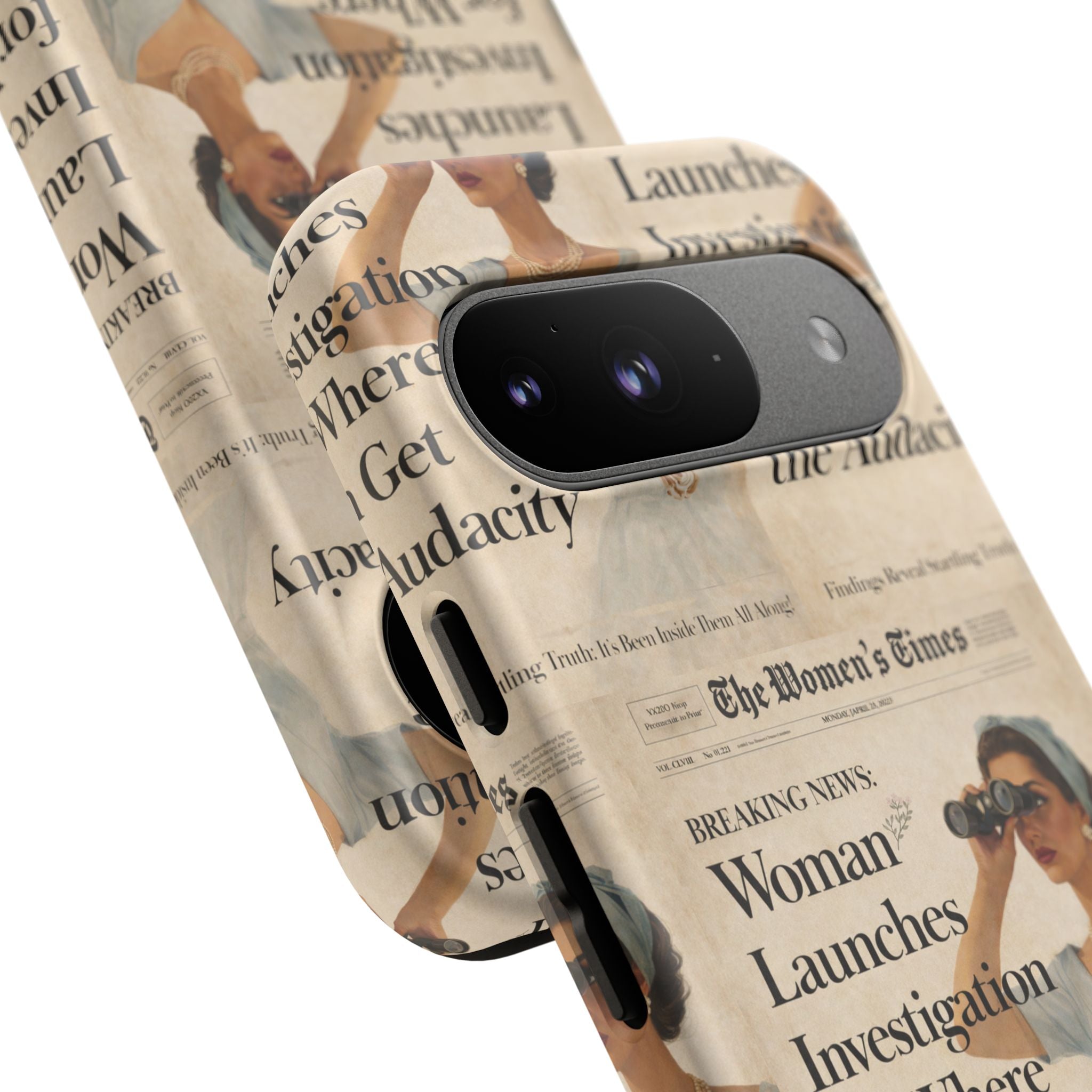 Funny Vintage Sarcastic Women Phone Case | Retro Sarcasm Text Design