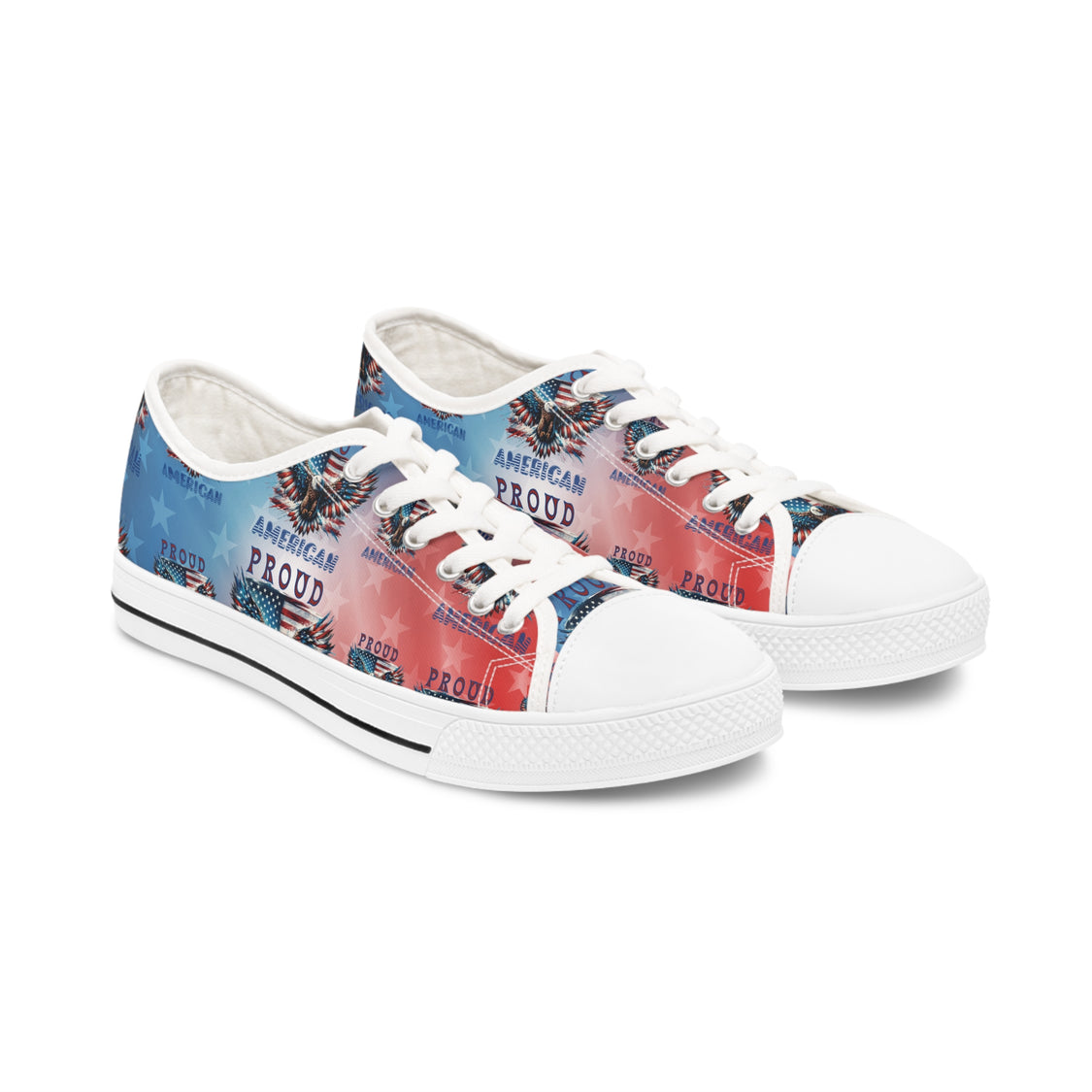 Patriotic American Flag and Eagle Sneakers Step Out in Style with ...