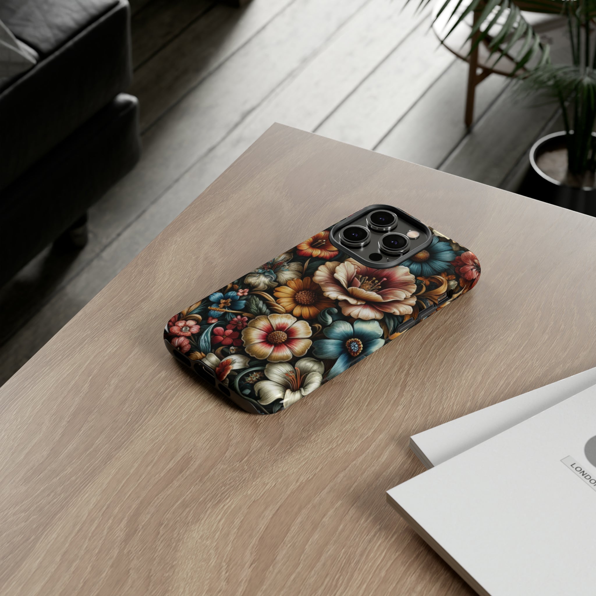 Pastel Floral Design Luxury Phone Tough Case Floral Elegant Durable Stylish for Modern Devices iPhone 15, Samsung iPhone Samsung Accessory Gift for Her.