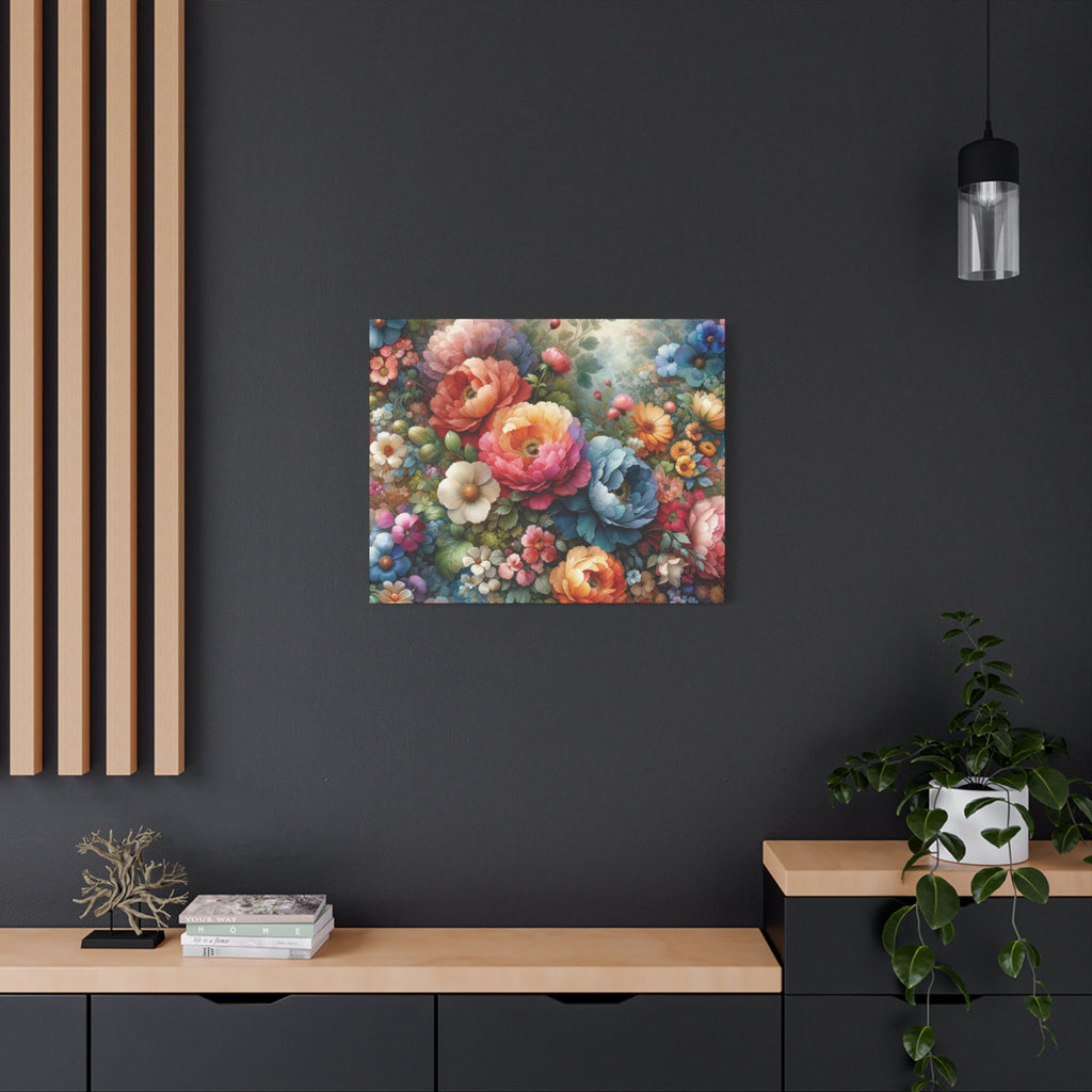 Timeless Floral Elegance High-Quality Matte Canvas Art, Ready to Hang Perfect for Home Decor, Mother's Day, Birthday Gift, Housewarming New House Decor.