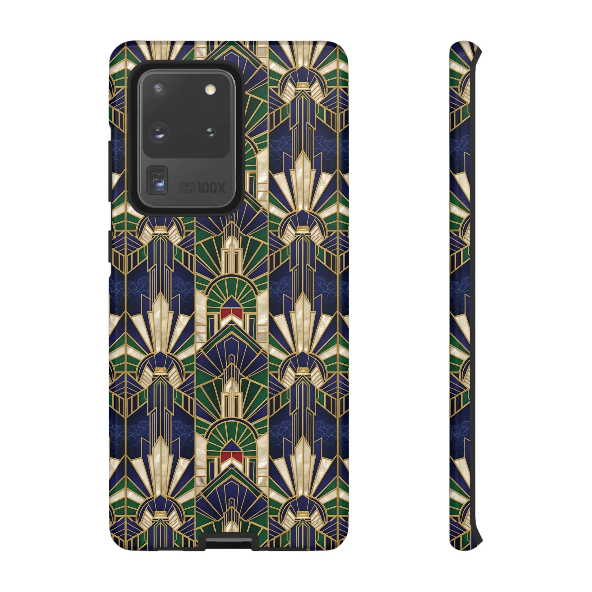 Navy & Gold Art Deco Phone Case — Imperial Art Deco Tough Case