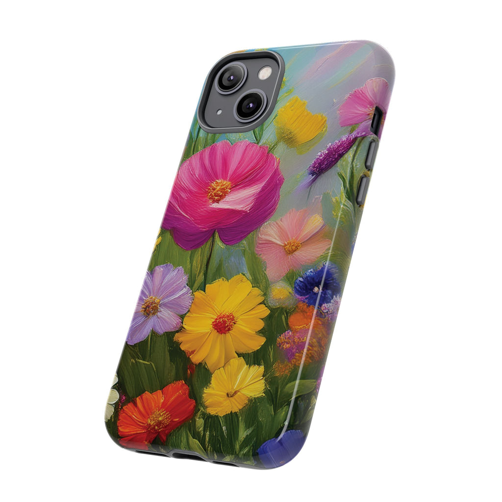 Vibrant Wildflower Painting Phone Case Hand-Painted Floral Art Design | Bright Nature-Inspired Cover | Perfect Gift for Flower Lovers iPhone & Galaxy