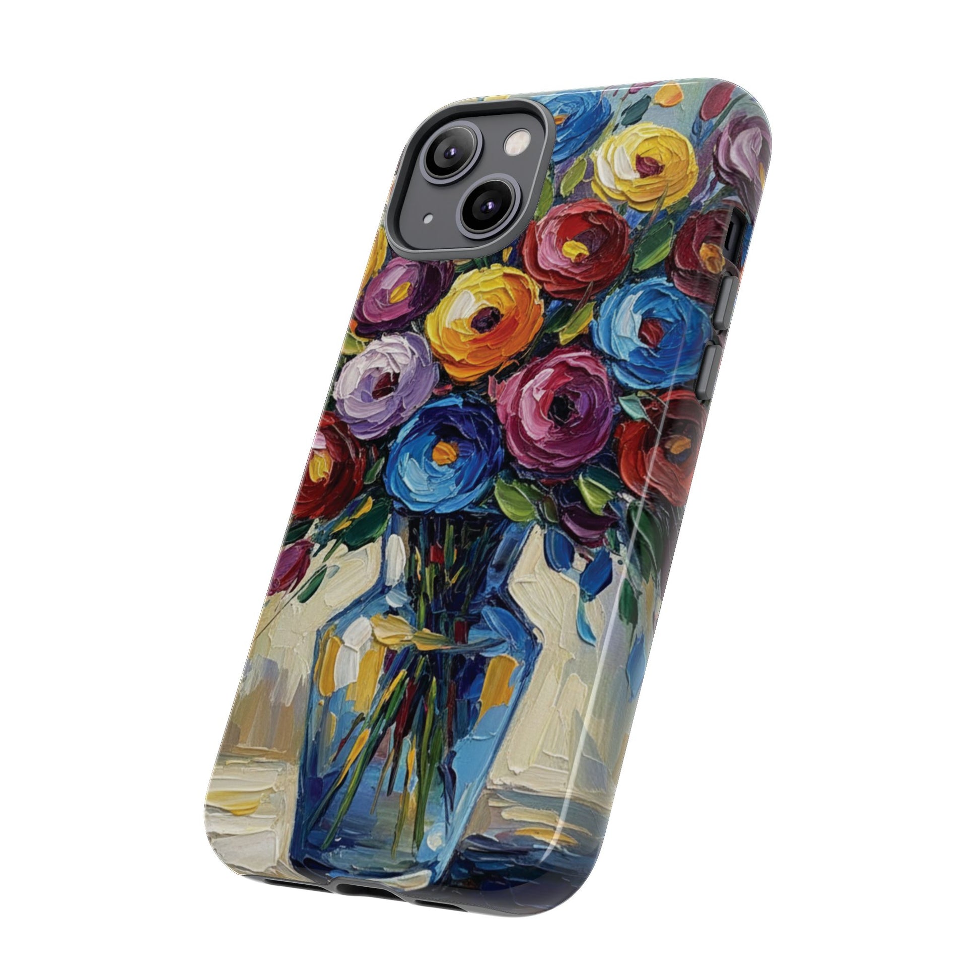 Floral Luxury Oil Painting Illusion Tough Case — Floral Art Phone Case for Art Lovers