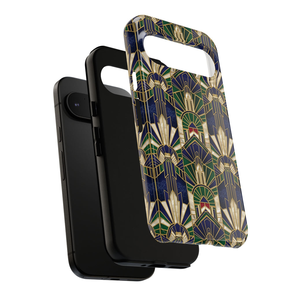 Navy & Gold Art Deco Phone Case — Imperial Art Deco Tough Case