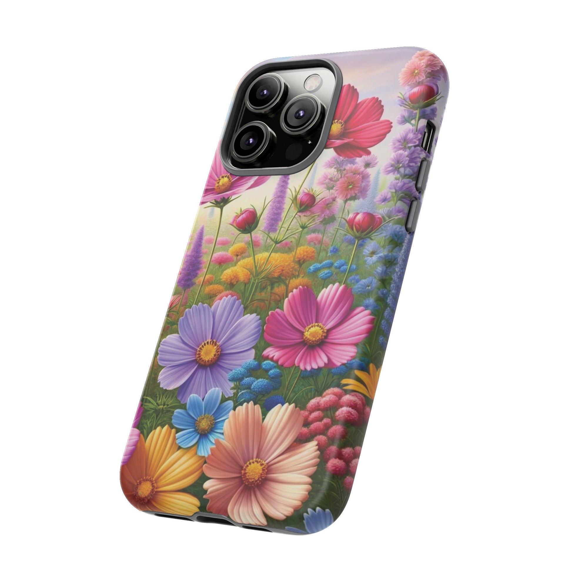 Bright Floral Phone Case Durable for iPhone Samsung Gift iPhone 15, 14, 13 Samsung Pixel Gift for Mom Accessory Gift for Her