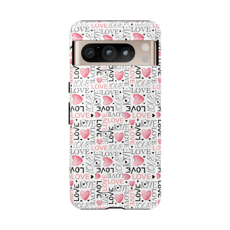 Cute Love Modern Watercolor Abstract Phone Case Compatible with iPhone, Samsung & More - Stylish, Durable Protection with Vibrant Artistic Design Perfect Gift for Her