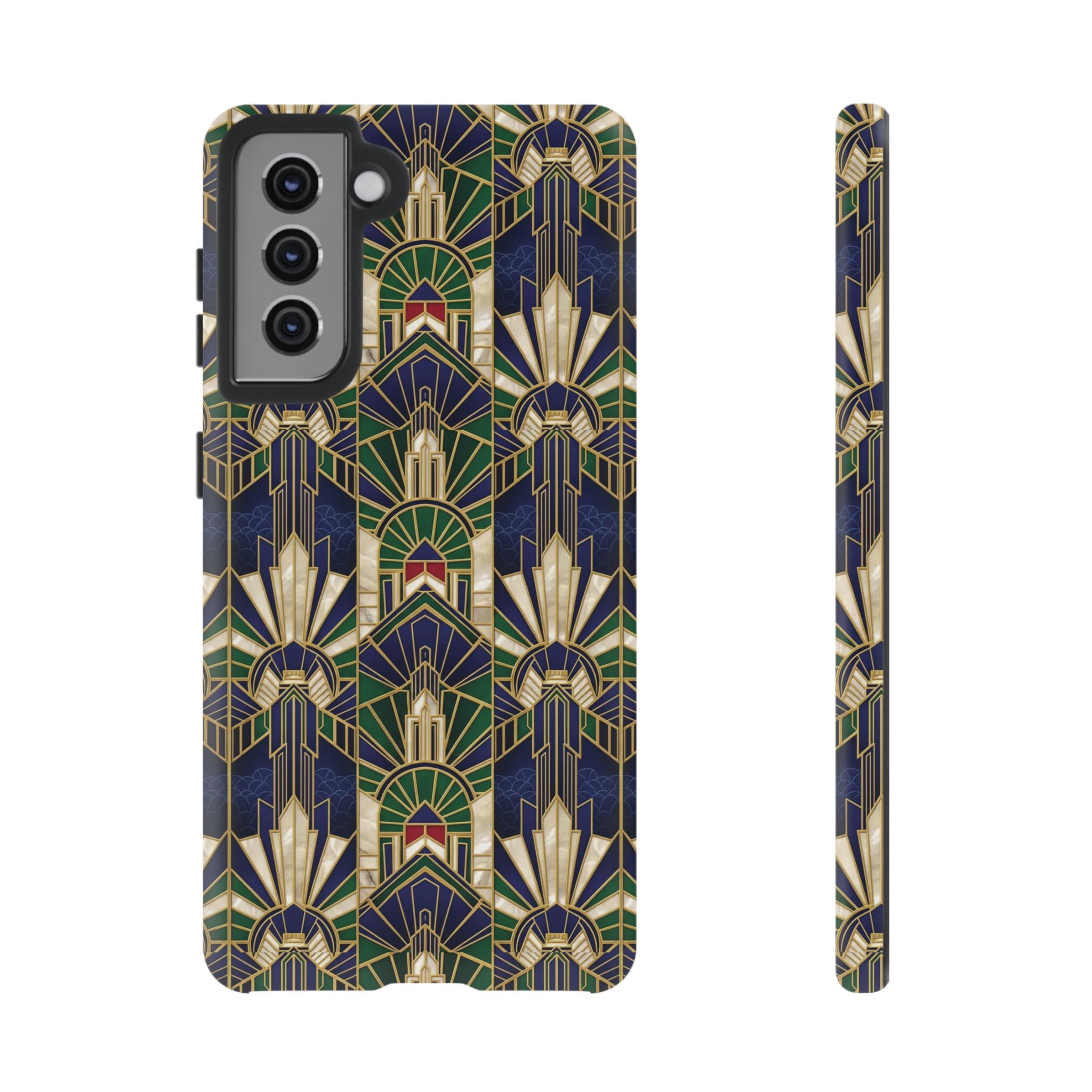Navy & Gold Art Deco Phone Case — Imperial Art Deco Tough Case