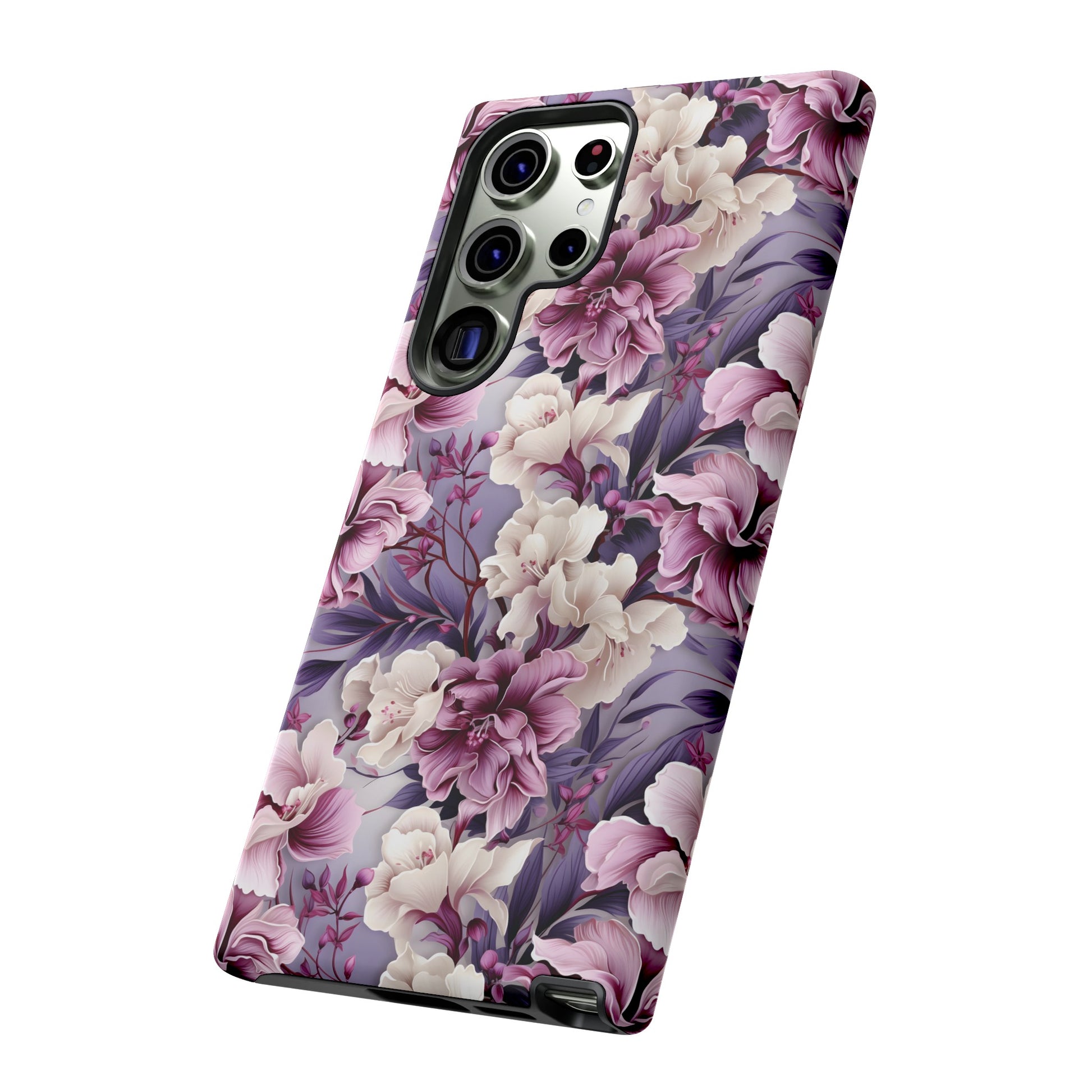 Lavender Flowers Protective Phone Case Gift for Her Phone 15, Samsung iPhone Samsung Gift for Her Case iPhone 15, Samsung