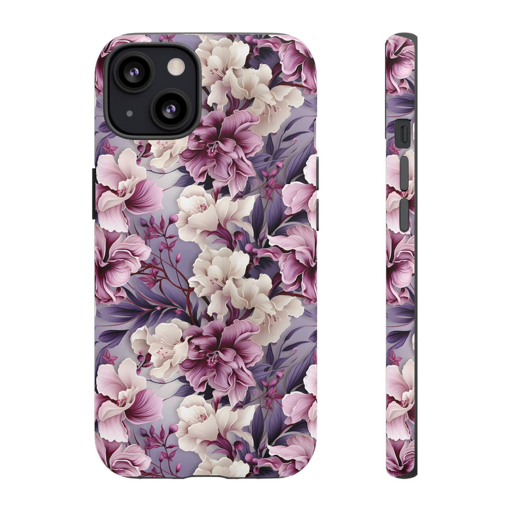Lavender Flowers Protective Phone Case Gift for Her Phone 15, Samsung iPhone Samsung Gift for Her Case iPhone 15, Samsung