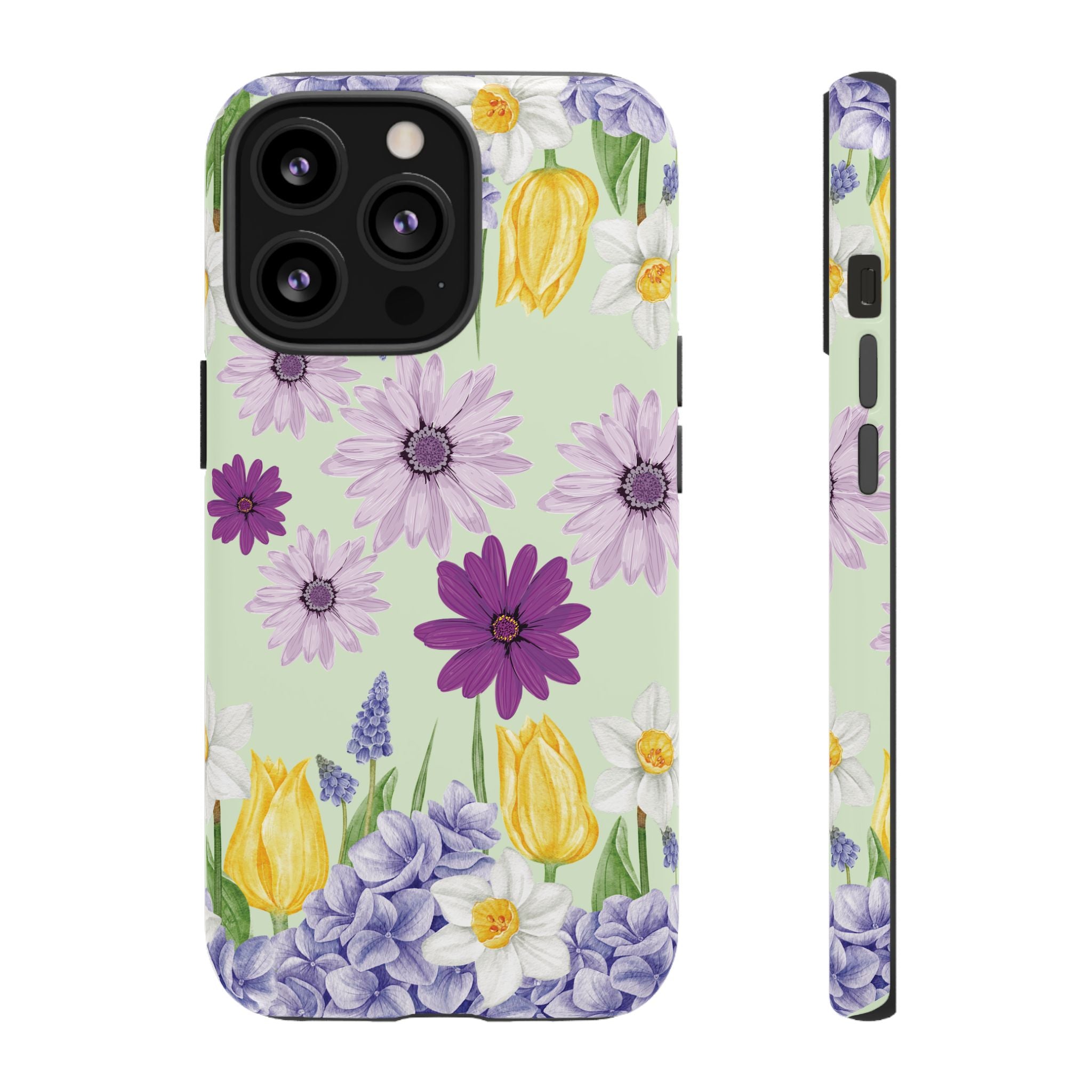 Lavender Yellow Flower Phone Case – Stylish Protective Cover for iPhone & Samsung, Botanical Design, Perfect Gift for Spring & Everyday Elegance