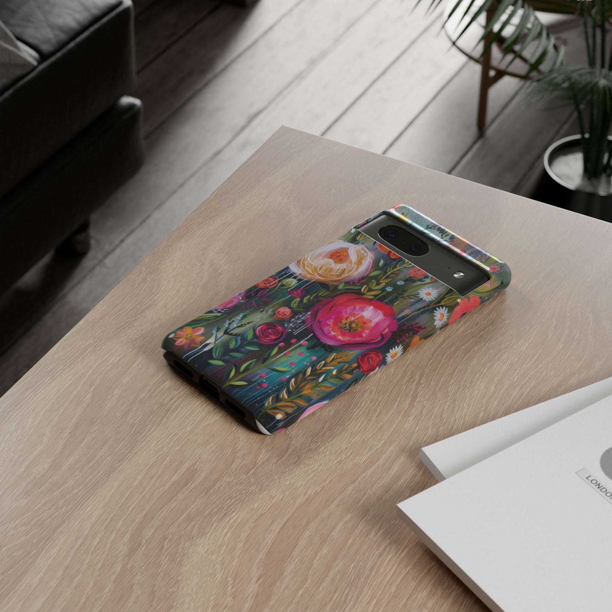 Watercolor Boho Floral Phone Case for iPhone 16 15 14 13 12  21 23 Samsung, and Pixel | Stylish Protective Cover Gift for Her Perfect for Floral Lover - MRSBYVALLE