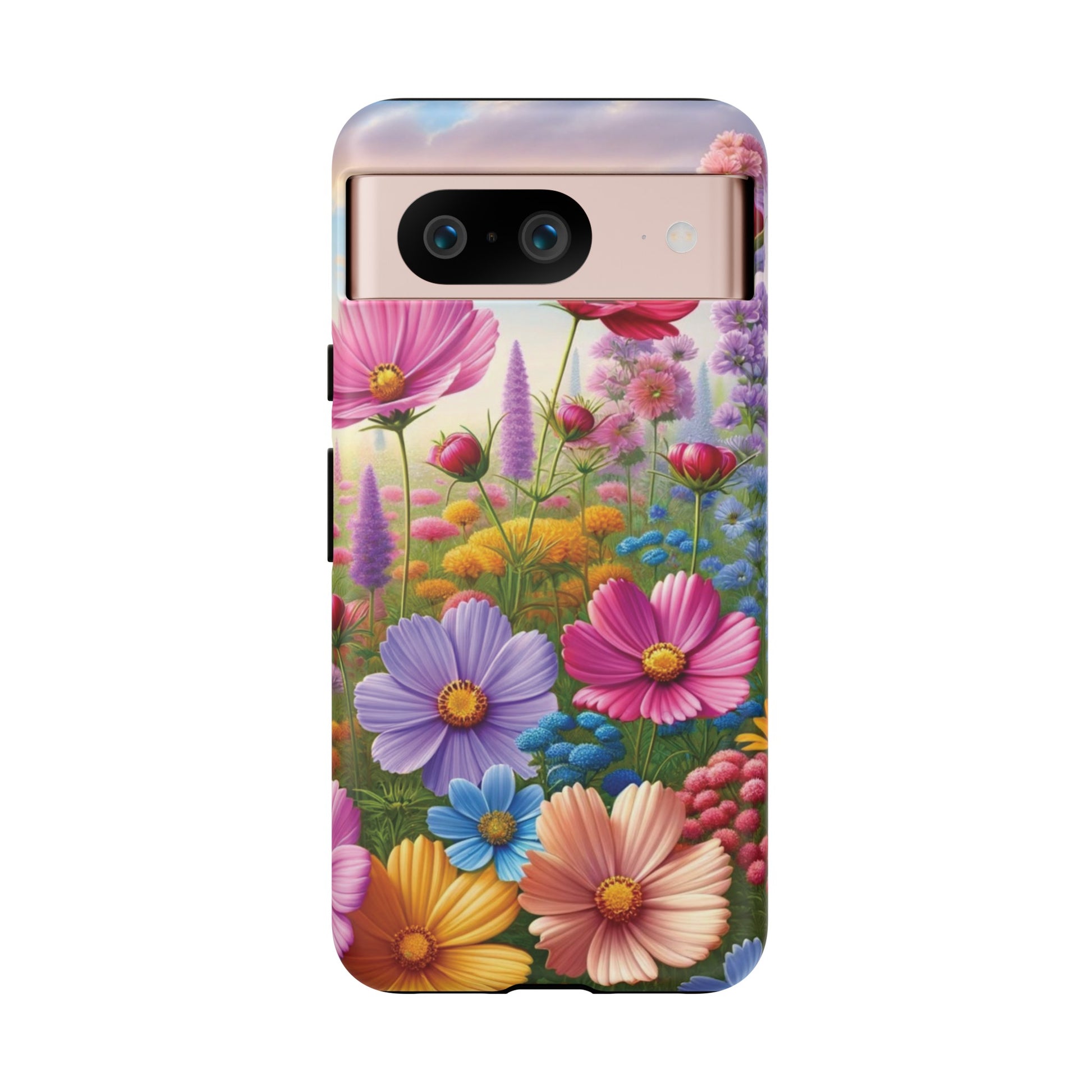 Bright Floral Phone Case Durable for iPhone Samsung Gift iPhone 15, 14, 13 Samsung Pixel Gift for Mom Accessory Gift for Her