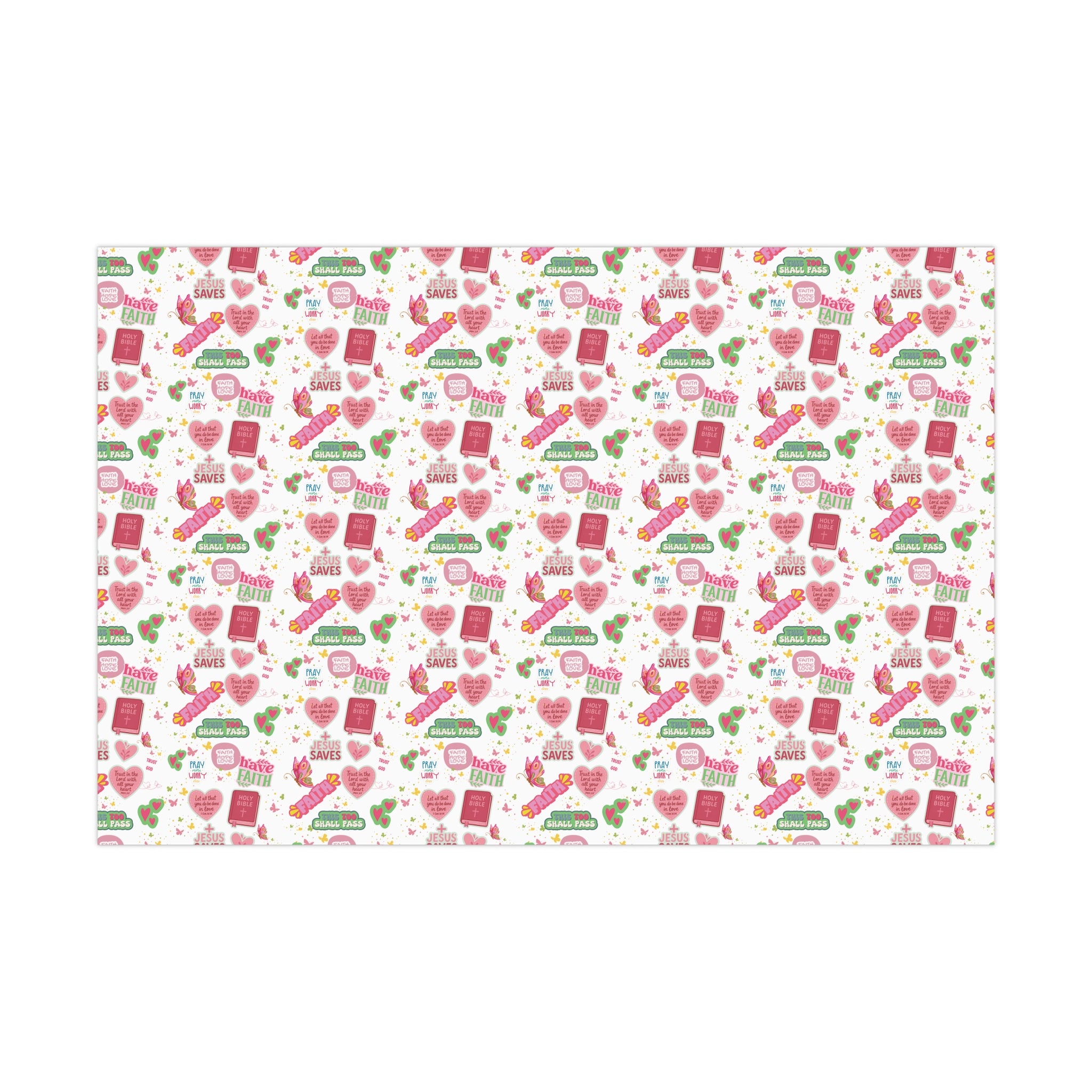 Christian Wrapping Paper | Inspirational Bible Verse Gift Wrap | Faith-Based Wrapping for Birthdays, Holidays, Special Occasions | Scripture Gift Wrap Gifts Moms Weddings