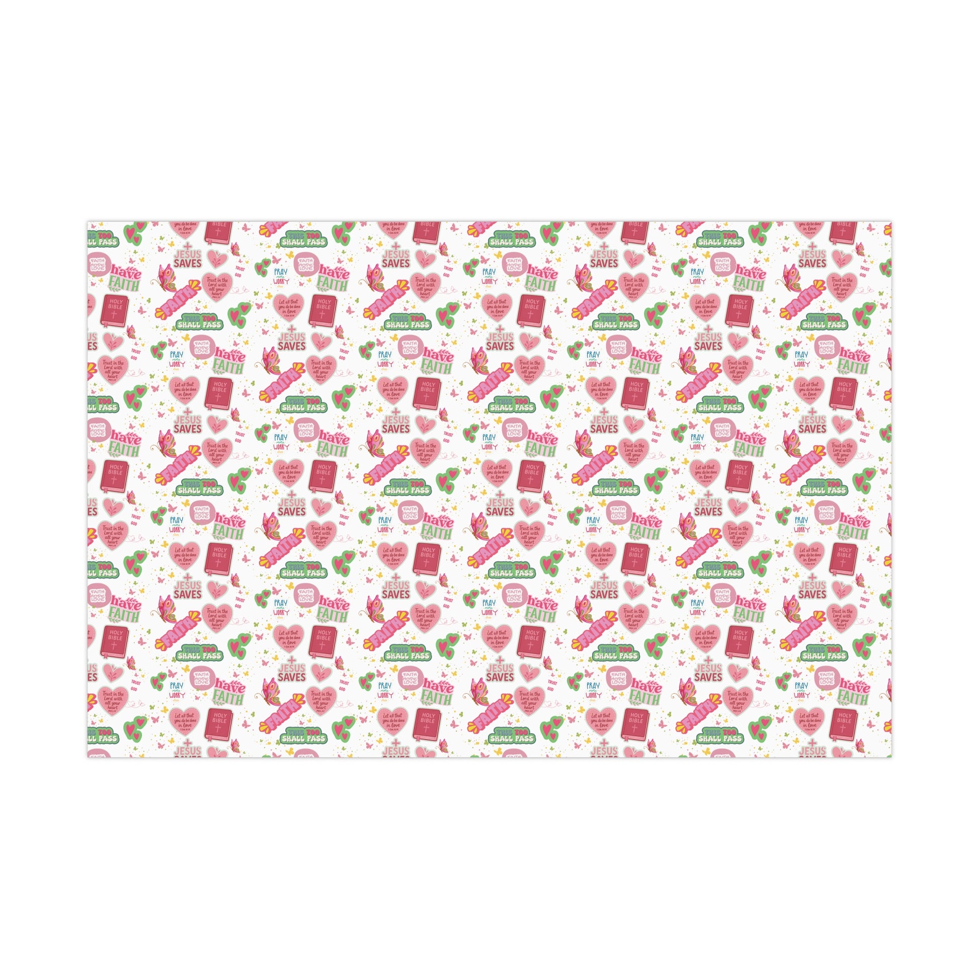 Christian Wrapping Paper | Inspirational Bible Verse Gift Wrap | Faith-Based Wrapping for Birthdays, Holidays, Special Occasions | Scripture Gift Wrap Gifts Moms Weddings