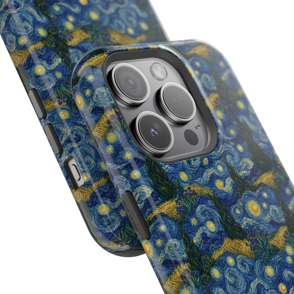 Van Gogh Illusion Magnetic Phone Case — Elegant Impact‑Resistant Art Lover Design