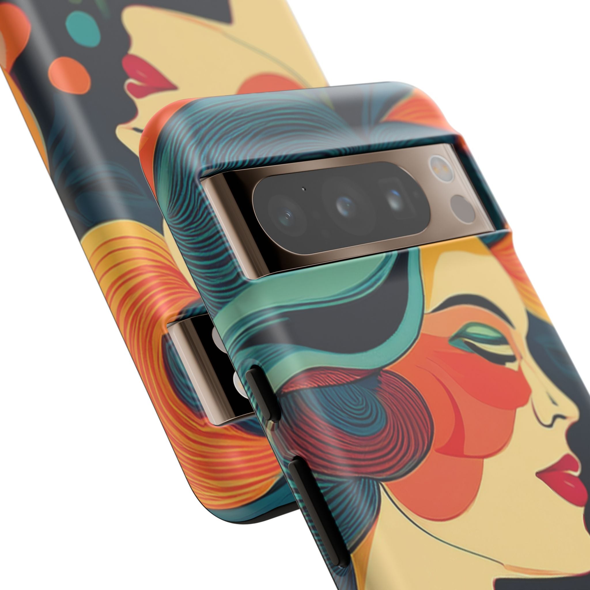Coque de Téléphone Esthétique Années 50 Rétro Design d'Inspiration Vintage aux Couleurs Pastel Housse Style Mid-Century pour Modèles iPhone et Samsung Galaxy