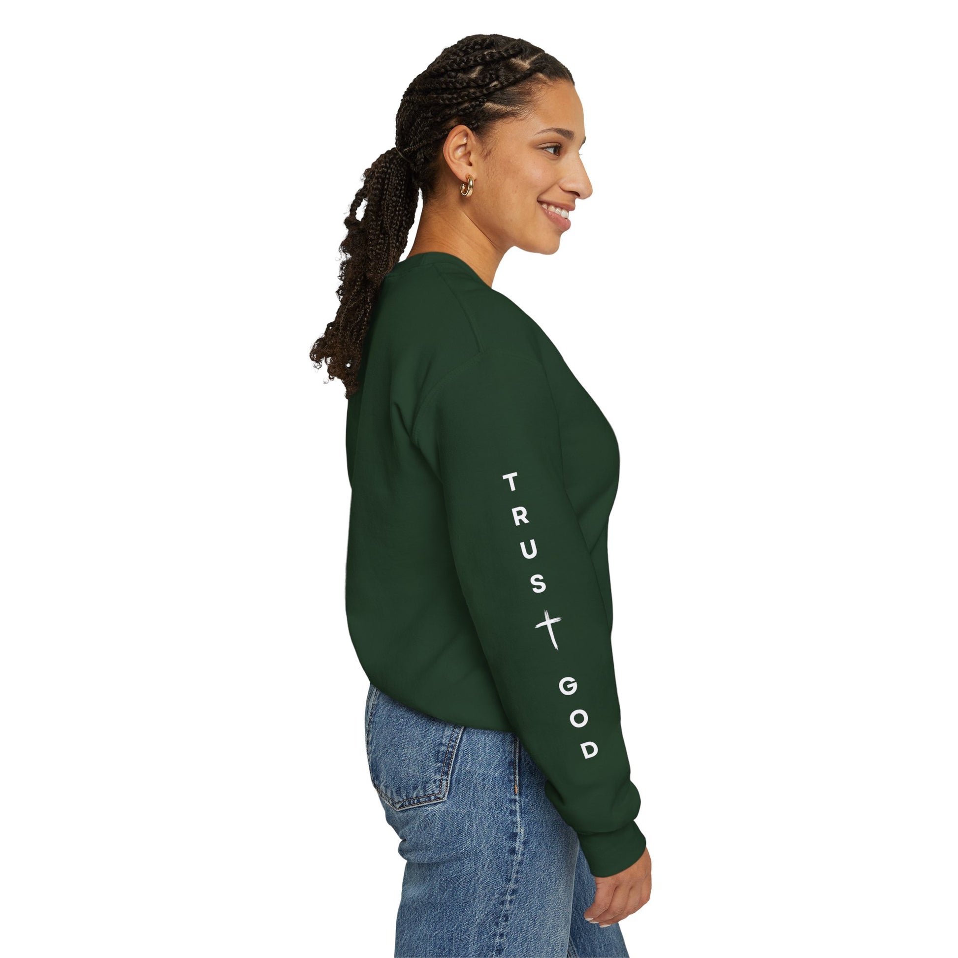 Inspirational Quote Sweatshirt, Unisex Crewneck, Faith Apparel, Perfect Gift for Christians, Cozy Everyday Wear, Bible Verse Design