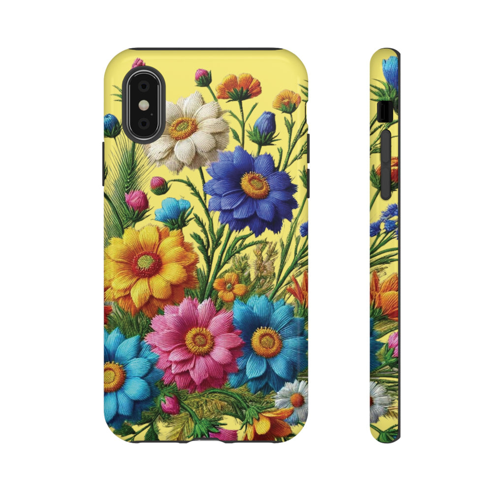 Phone Case Yellow Bright Floral Protective Phone Case Gift for Her Phone 15, Samsung iPhone Samsung  iPhone 15, Samsung iPhone Samsung Accessory Gift for Her