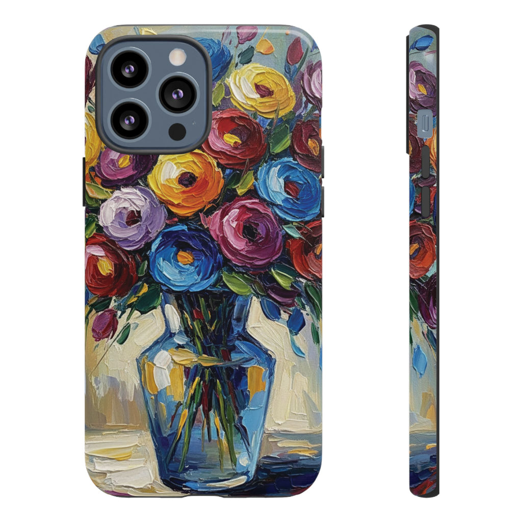 Floral Luxury Oil Painting Illusion Tough Case — Floral Art Phone Case for Art Lovers