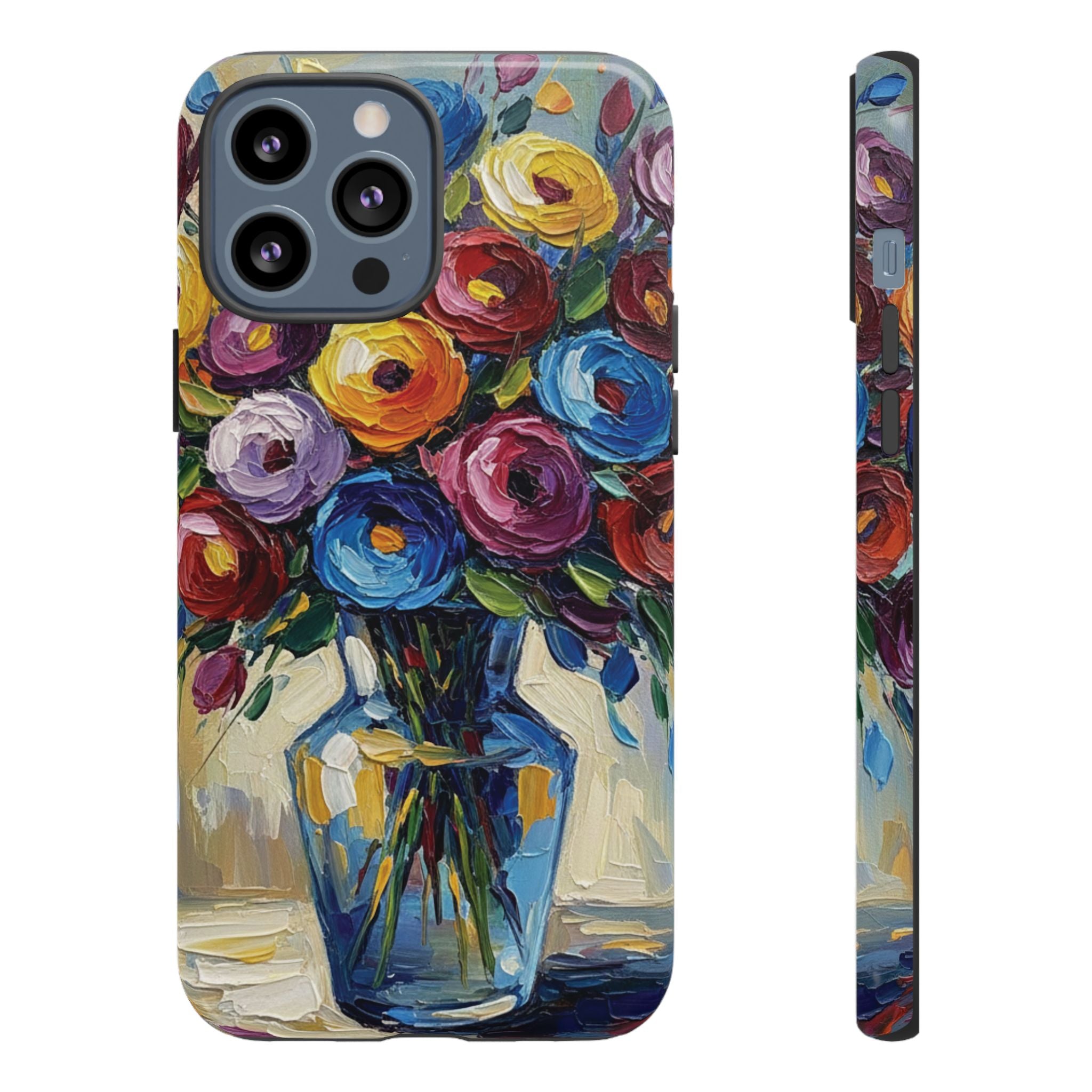 Floral Luxury Oil Painting Illusion Tough Case — Floral Art Phone Case for Art Lovers