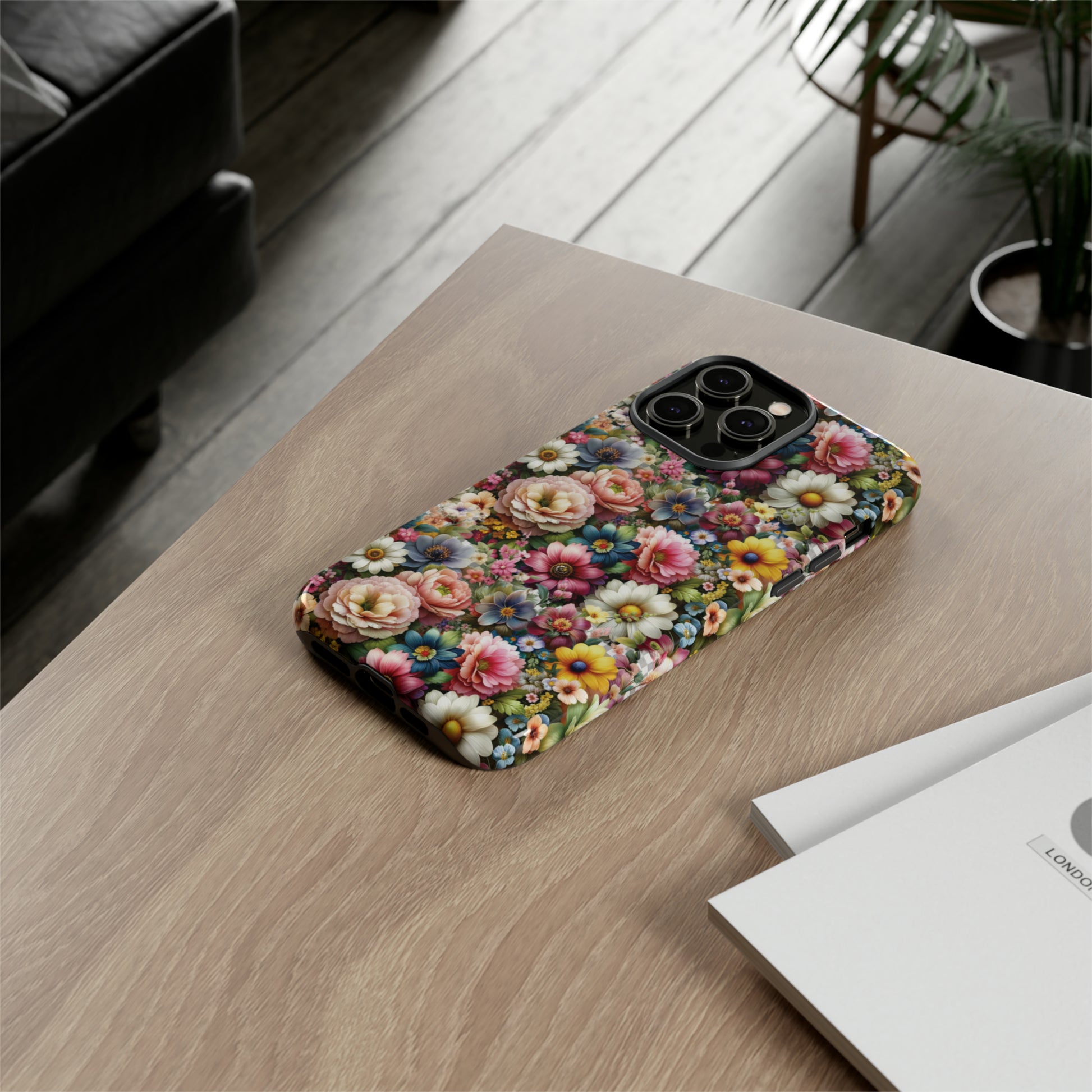 Floral Luxury Phone Tough Case Floral Elegant Durable Stylish for Modern Devices iPhone 15, Samsung iPhone Samsung Accessory Gift for Her.