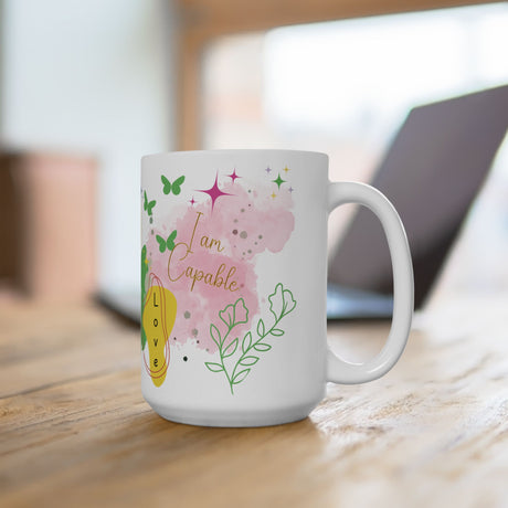 Empower Your Day Positive Affirmations Ceramic Mug (11oz, 15oz) – Inspiring Daily Quote Mug for Confidence, Self-Love, and Motivation – Perfect Gift Idea