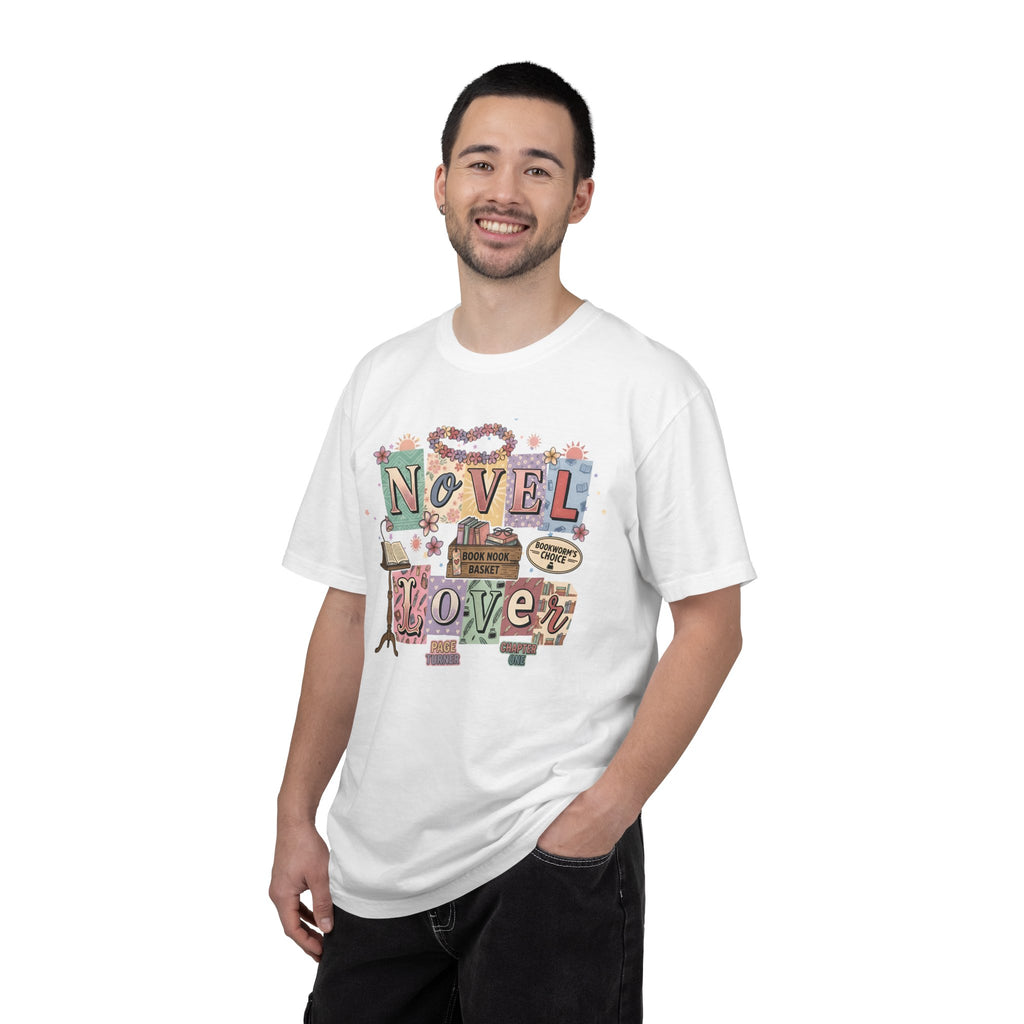 Novel Lover Reader T-Shirt — Book Lover Tee for Her Romantic
