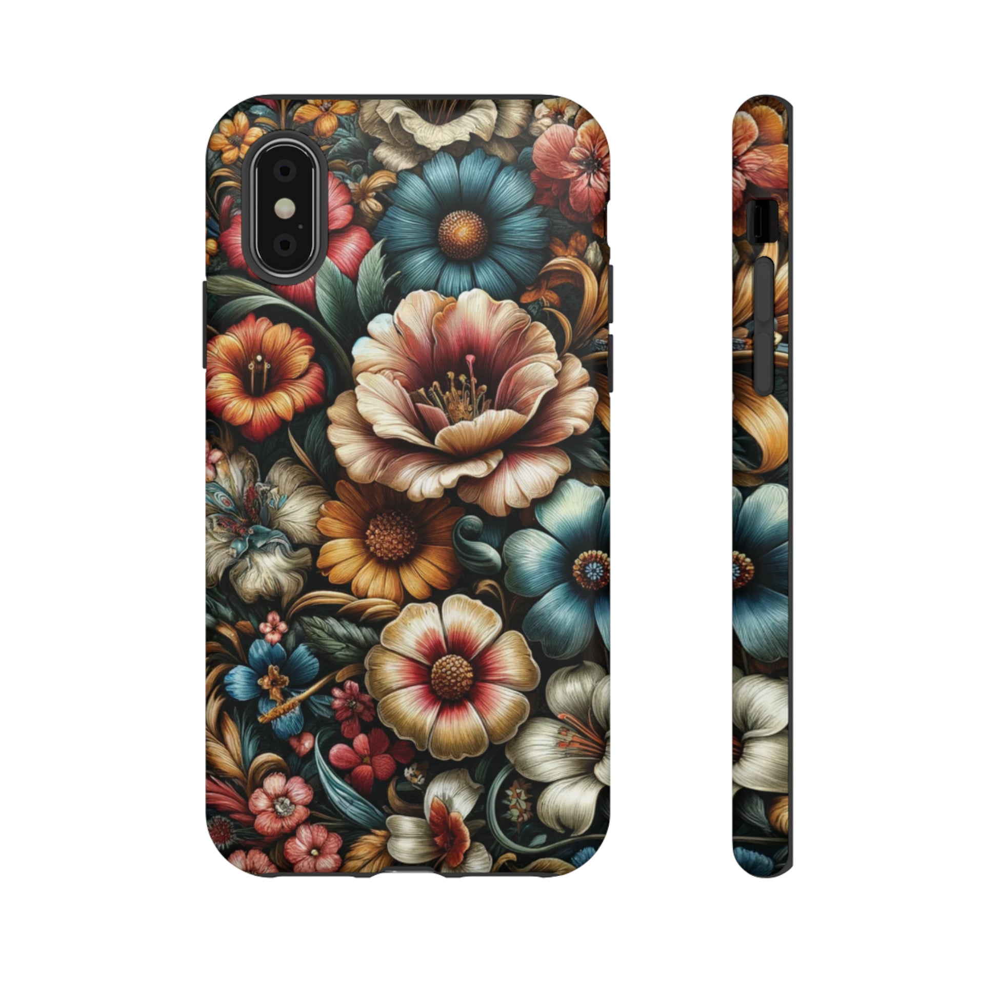 Pastel Floral Design Luxury Phone Tough Case Floral Elegant Durable Stylish for Modern Devices iPhone 15, Samsung iPhone Samsung Accessory Gift for Her.