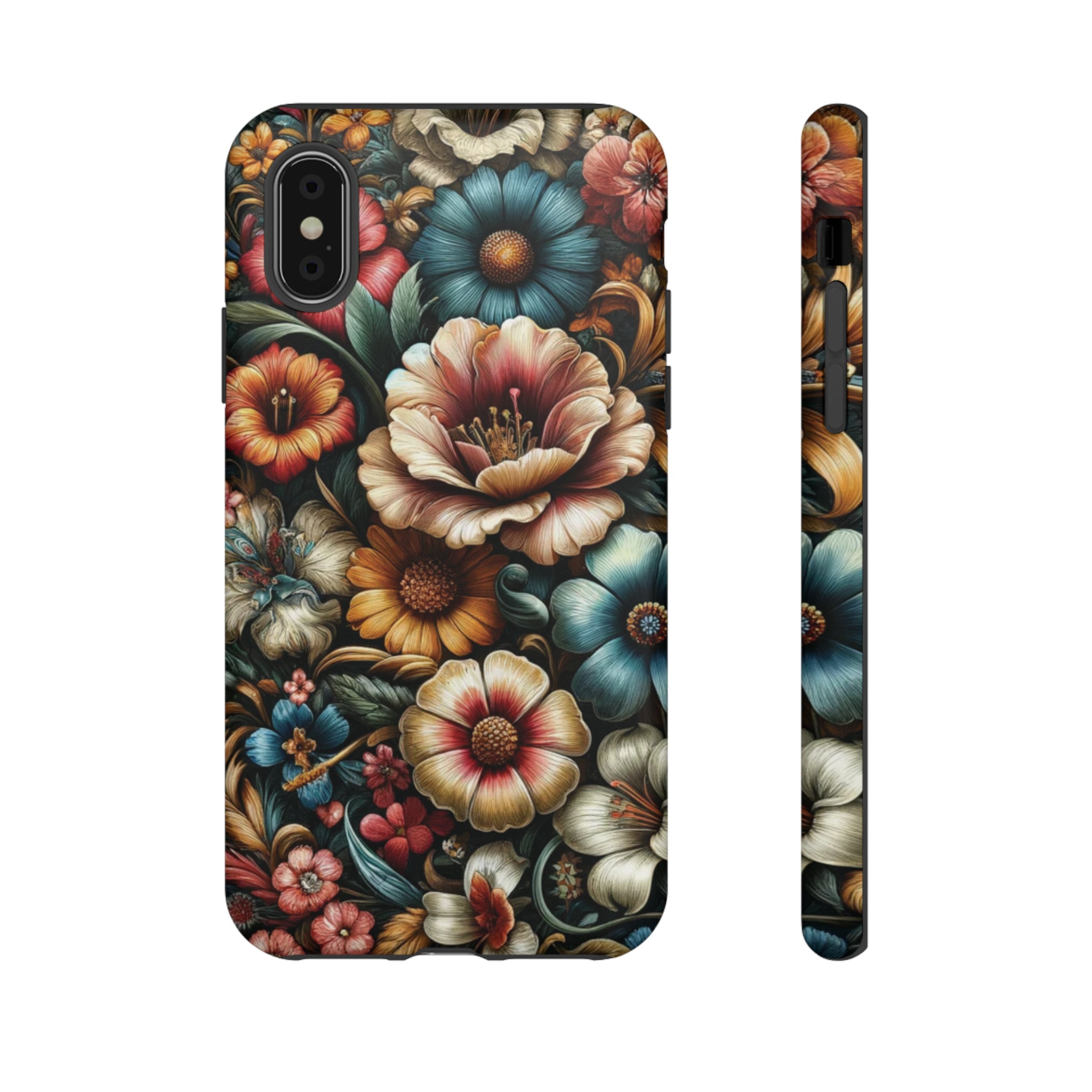 Pastel Floral Design Luxury Phone Tough Case Floral Elegant Durable Stylish for Modern Devices iPhone 15, Samsung iPhone Samsung Accessory Gift for Her.