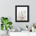 Minimalist Floral Framed Vertical Poster Elegance in Every Stroke Framed Vertical Posters Oil Art Mastery on Archival Matte Paper, Securely Encased in Black, White, or Walnut Frames with Durable Acrylic Protection Ready to Hang  Timelessly Crafted..