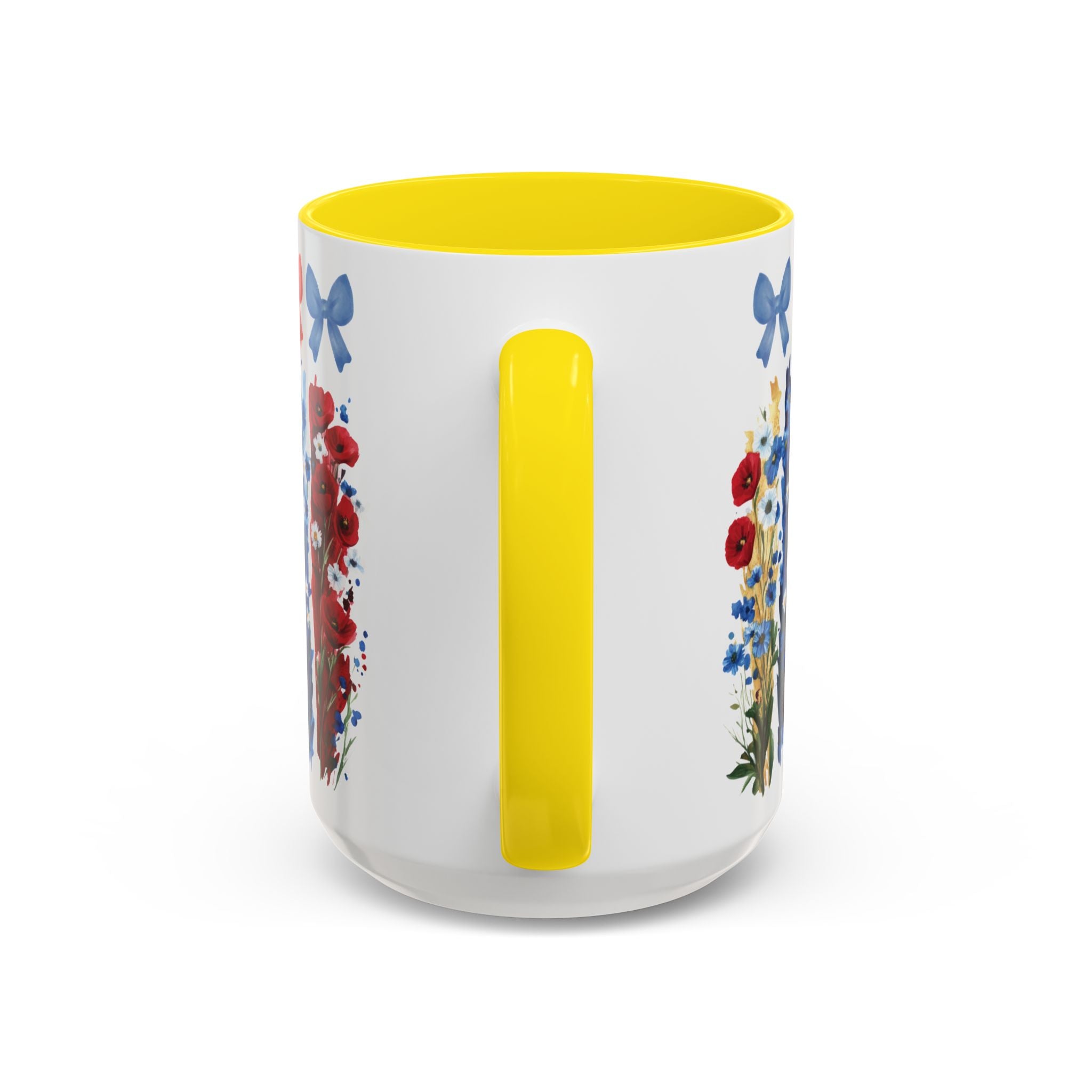 Brushstroke floral With Bows| Christian Mug with Bible Verse | Inspirational Gift for Christians | 11oz and 15oz Ceramic Coffee Mug Cozy Spring Mornings