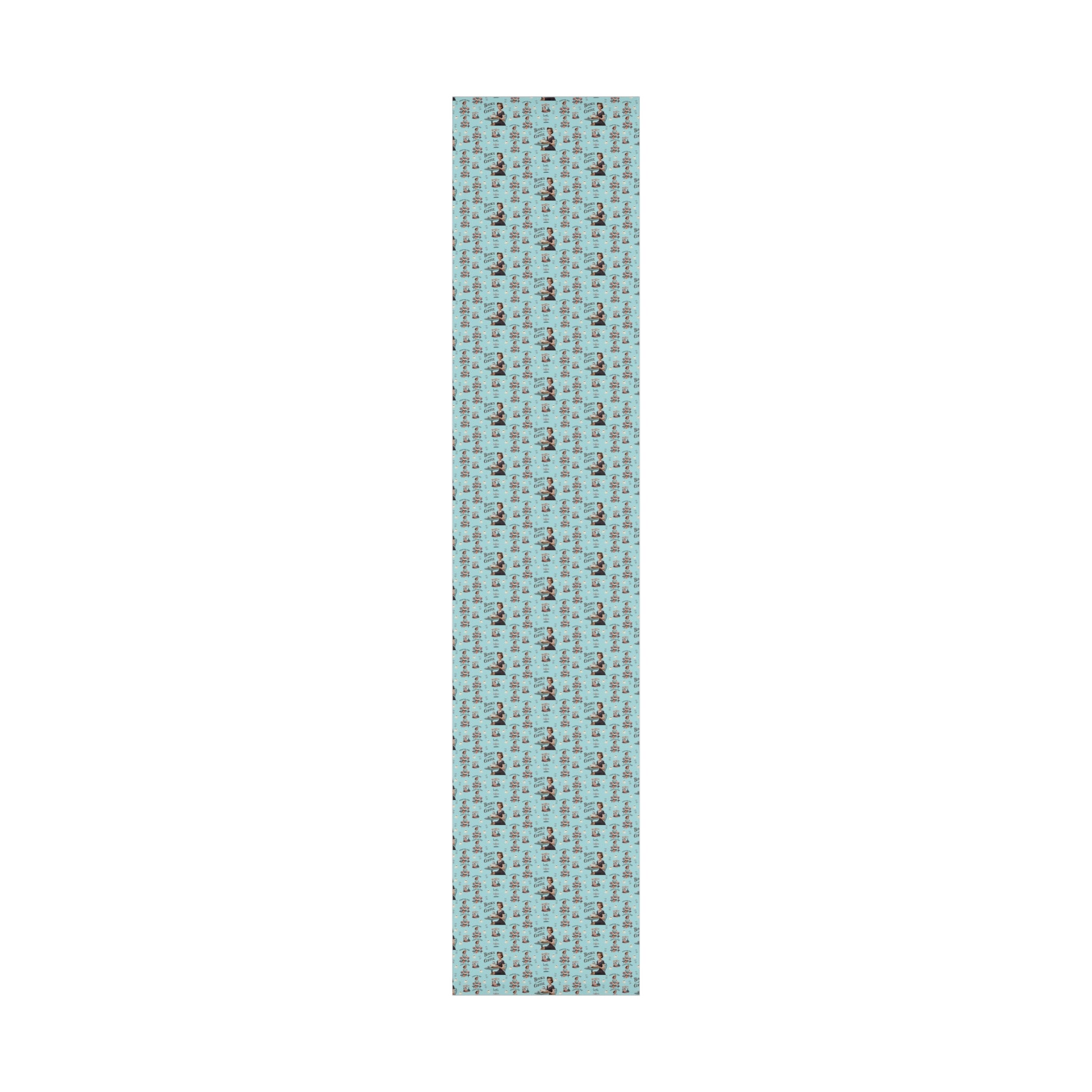 Retro Women Reading Books & Drinking Coffee Wrapping Paper Vintage-Inspired Gift Wrap for Book Lovers & Coffee Enthusiasts Perfect for Christmas Gifts and Special Occasions - MRSBYVALLE
