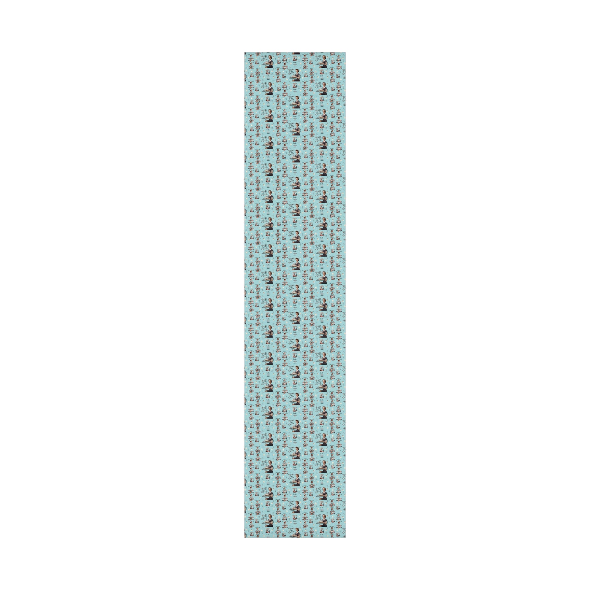 Retro Women Reading Books & Drinking Coffee Wrapping Paper Vintage-Inspired Gift Wrap for Book Lovers & Coffee Enthusiasts Perfect for Christmas Gifts and Special Occasions - MRSBYVALLE