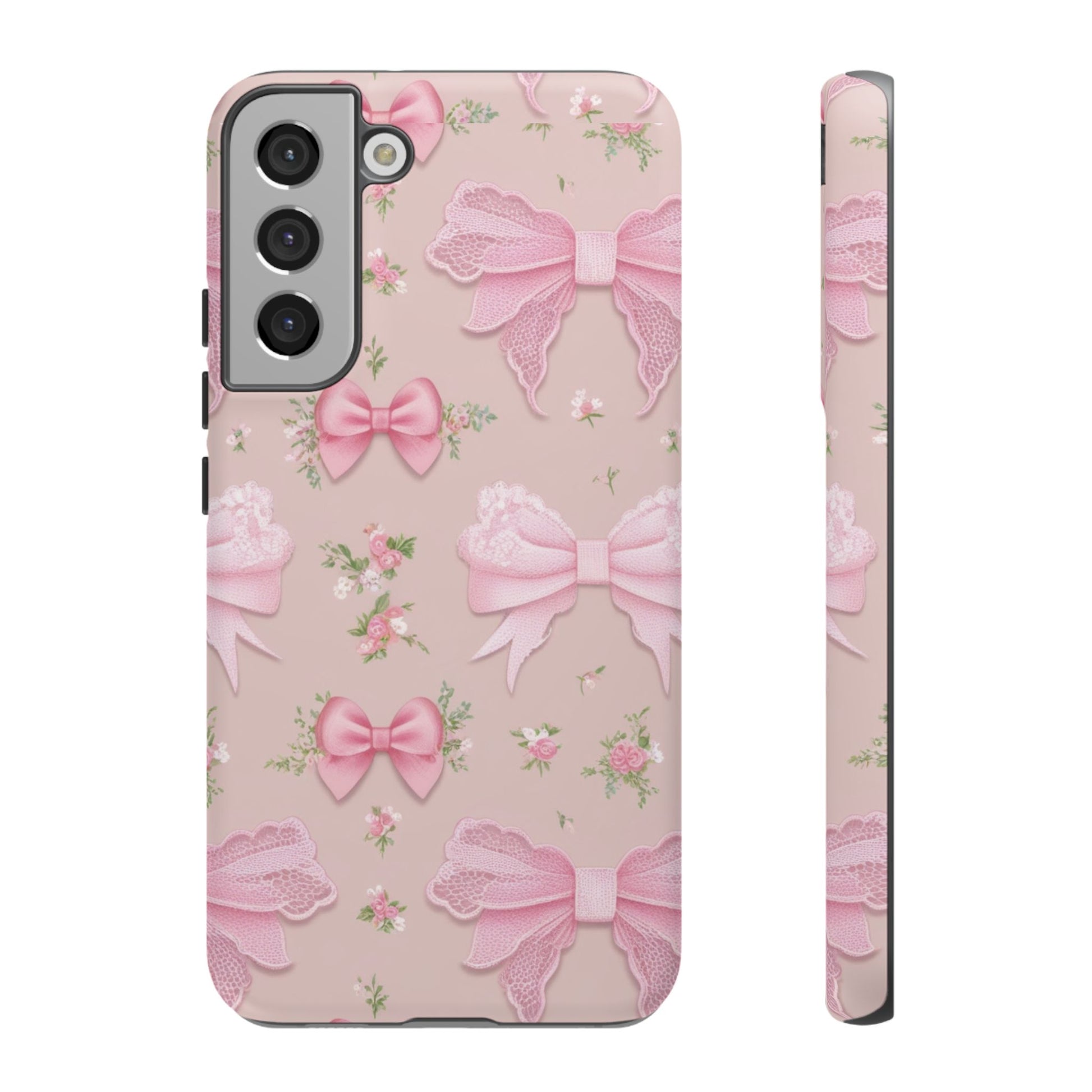 Luxury Pink Bow Phone Case – Cute & Protective Cover for iPhone & Samsung Gift for Her