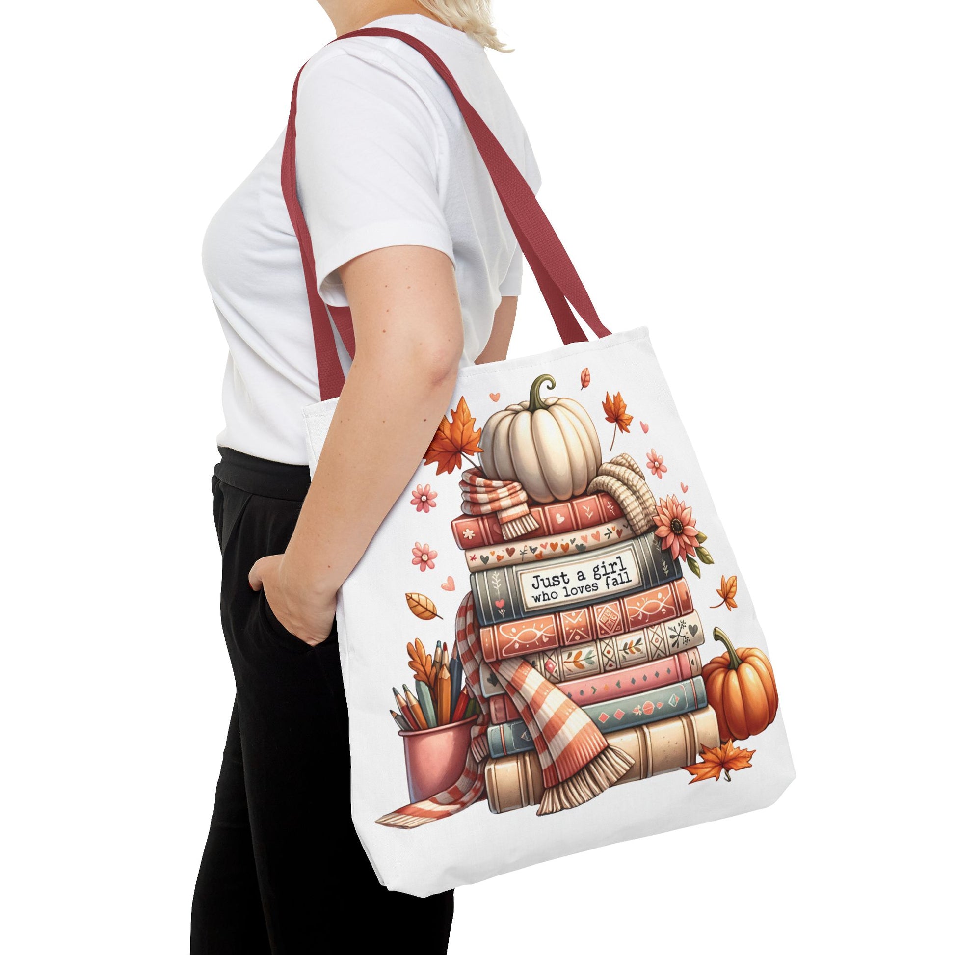 Fall Books Tote Bag - Autumn Accessory for Book Lovers - MRSBYVALLE