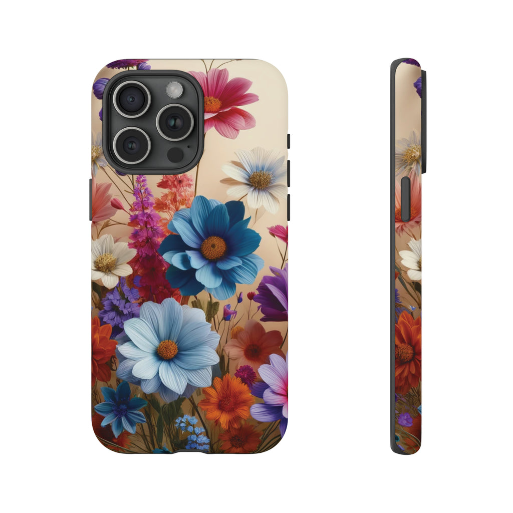 Best Phone Case Floral 3D Illusion Luxury Tough Case Floral Elegant Durable Stylish for Modern Devices iPhone 15, Samsung iPhone Samsung Accessory Gift for Her.