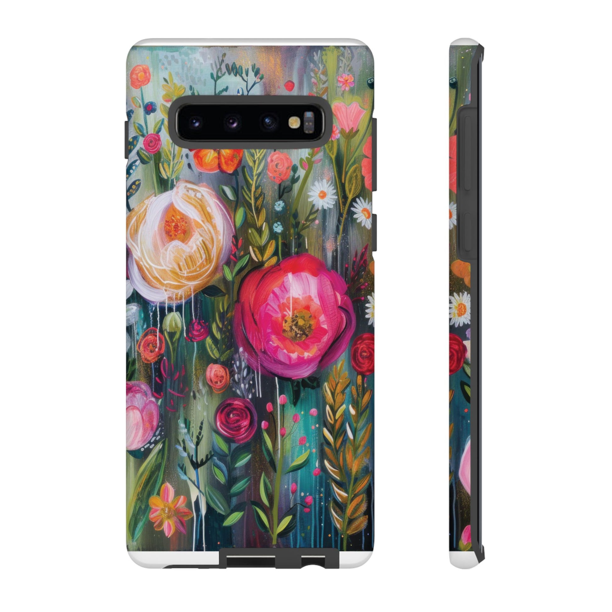 Watercolor Boho Floral Phone Case for iPhone 16 15 14 13 12  21 23 Samsung, and Pixel | Stylish Protective Cover Gift for Her Perfect for Floral Lover - MRSBYVALLE