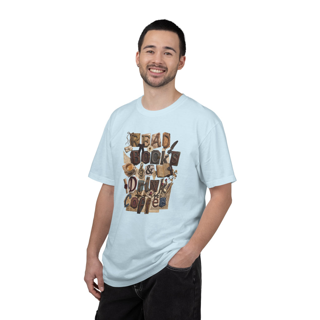 Read Books Drink Coffee T-Shirt | Book Lover Shirt | Coffee Lover Gift | Reader Tee | Bibliophile Shirt | Cozy Reading Aesthetic
