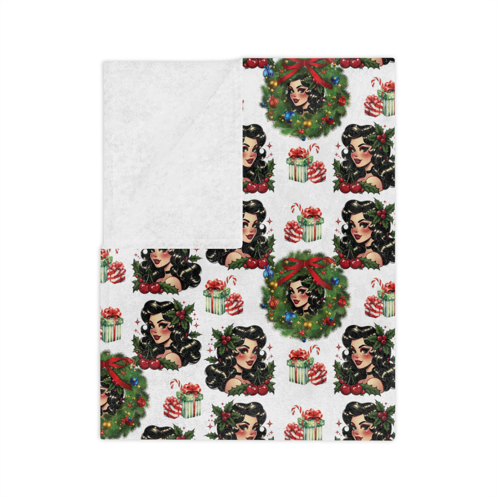 Retro 50s Women Minky Blanket Throw Ultra-Soft Minky Blanket Cozy Comfort Blanket Elegant Home Decor Plush Microfiber for Maximum Comfort Blanket, Perfect for Snuggling Decor, Cozy All-Season Warmth, Housewarming Gift Throw - MRSBYVALLE