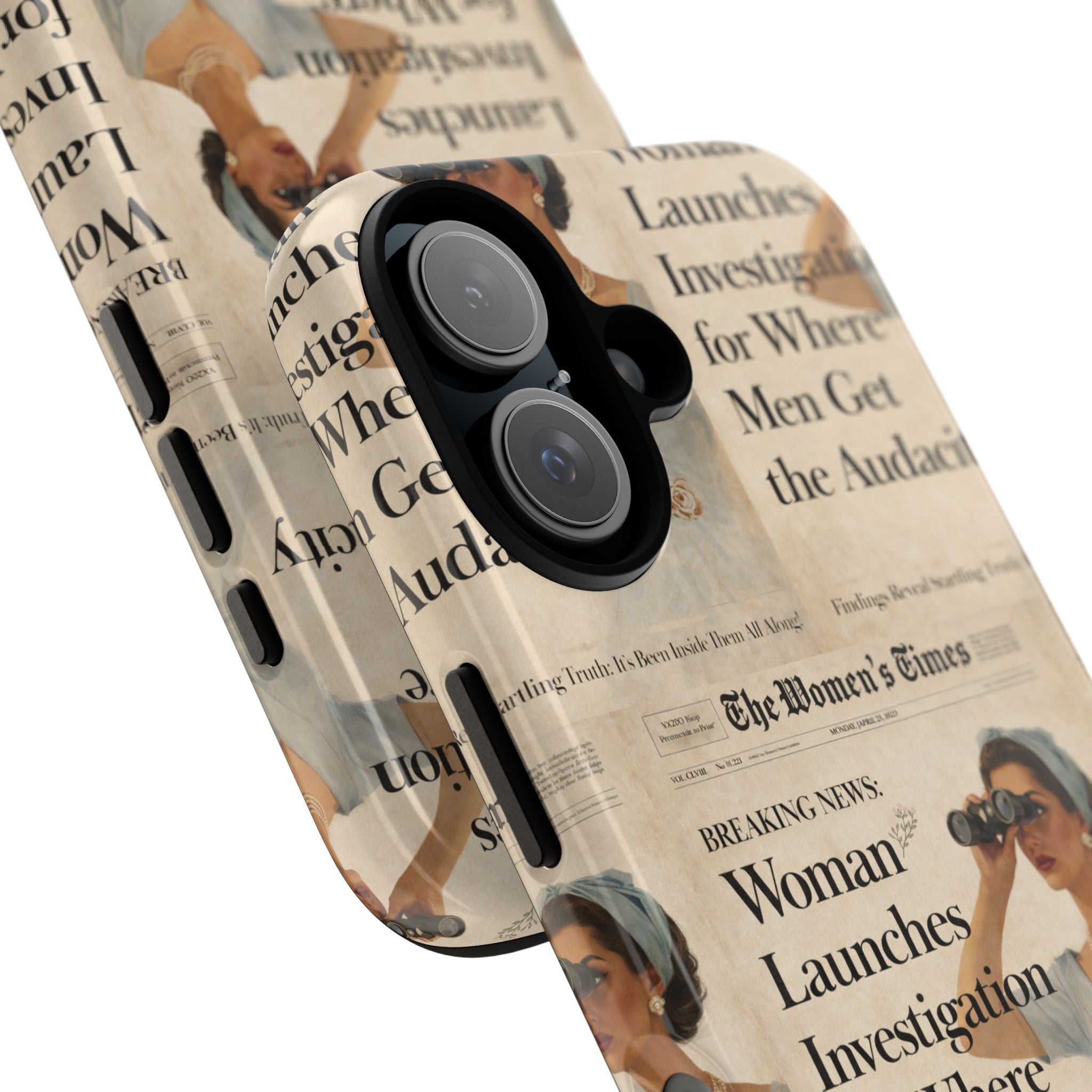 Funny Vintage Sarcastic Women Phone Case | Retro Sarcasm Text Design