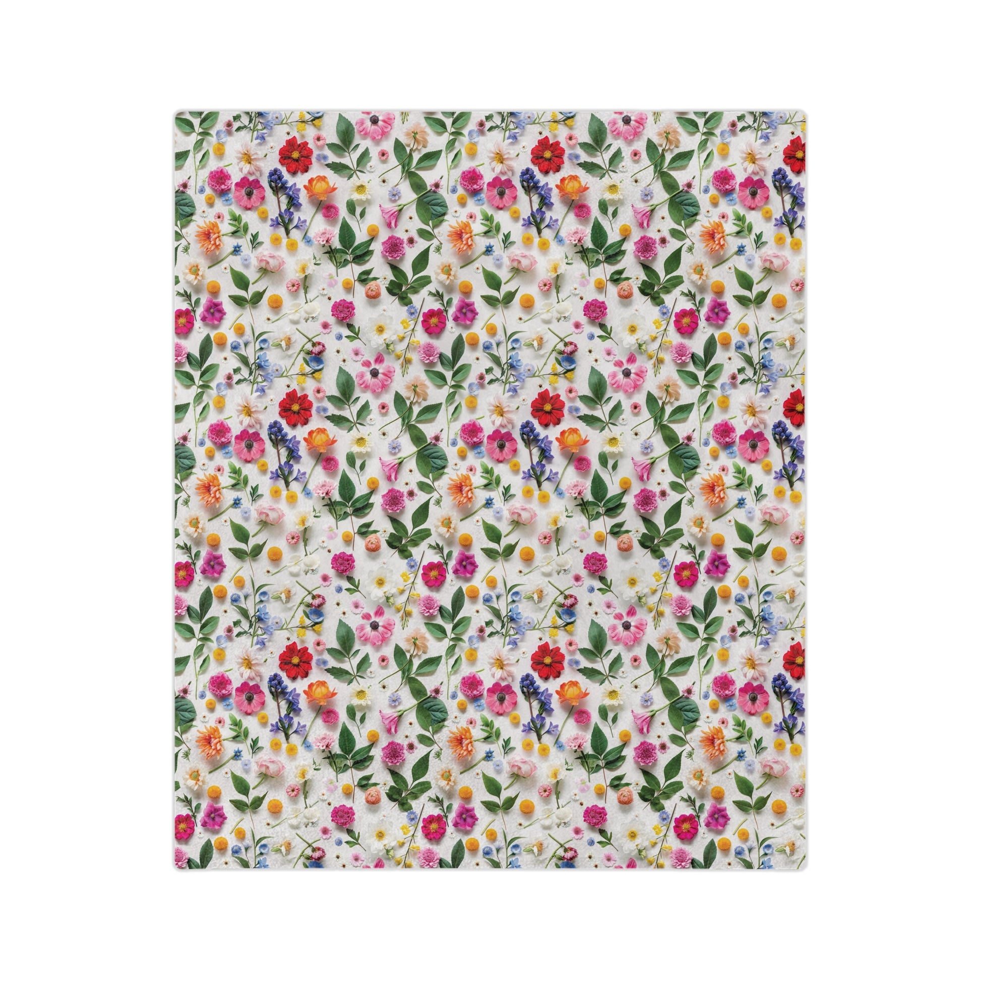 Wildflowers Bright Colors Minky Blanket Throw Ultra-Soft Minky Blanket Cozy Comfort Blanket Elegant Home Decor Plush Microfiber for Maximum Comfort Blanket, Perfect for Snuggling Decor, Cozy All-Season Warmth, Housewarming Gift Throw