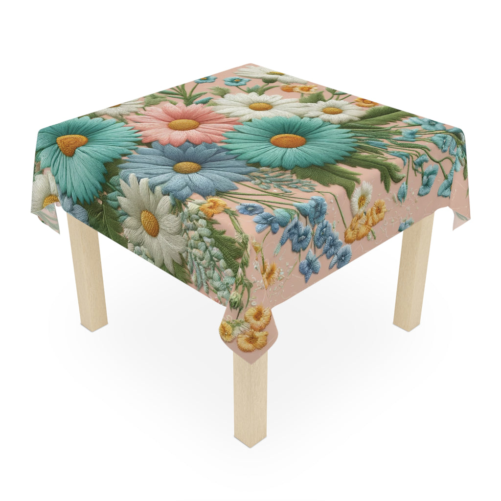 Best Elegant Pastel Floral Tablecloth100% Polyester, Perfect for Dining, Parties, Showers and Home Décor Birthdays all Events and Occasions - MRSBYVALLE