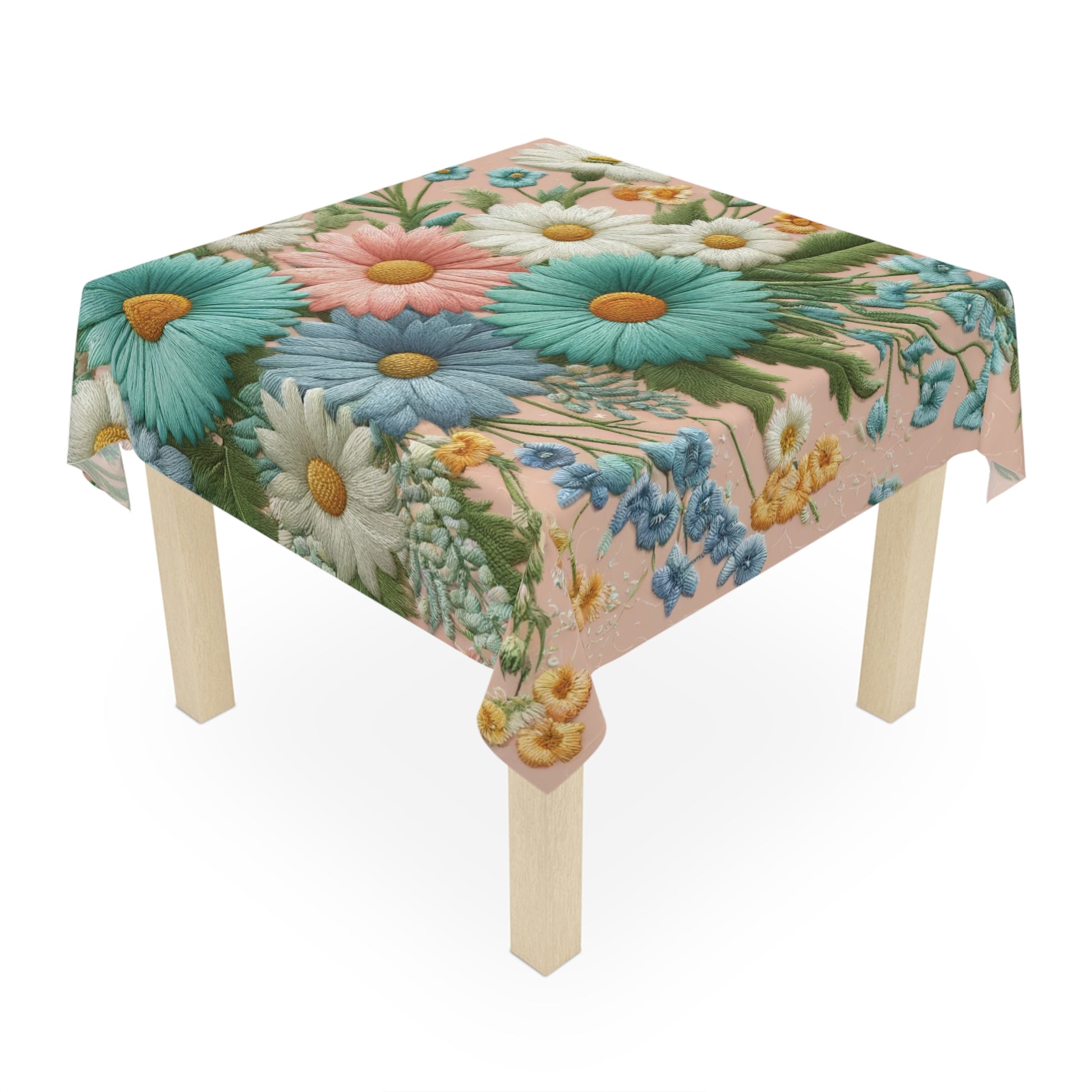 Best Elegant Pastel Floral Tablecloth100% Polyester, Perfect for Dining, Parties, Showers and Home Décor Birthdays all Events and Occasions - MRSBYVALLE