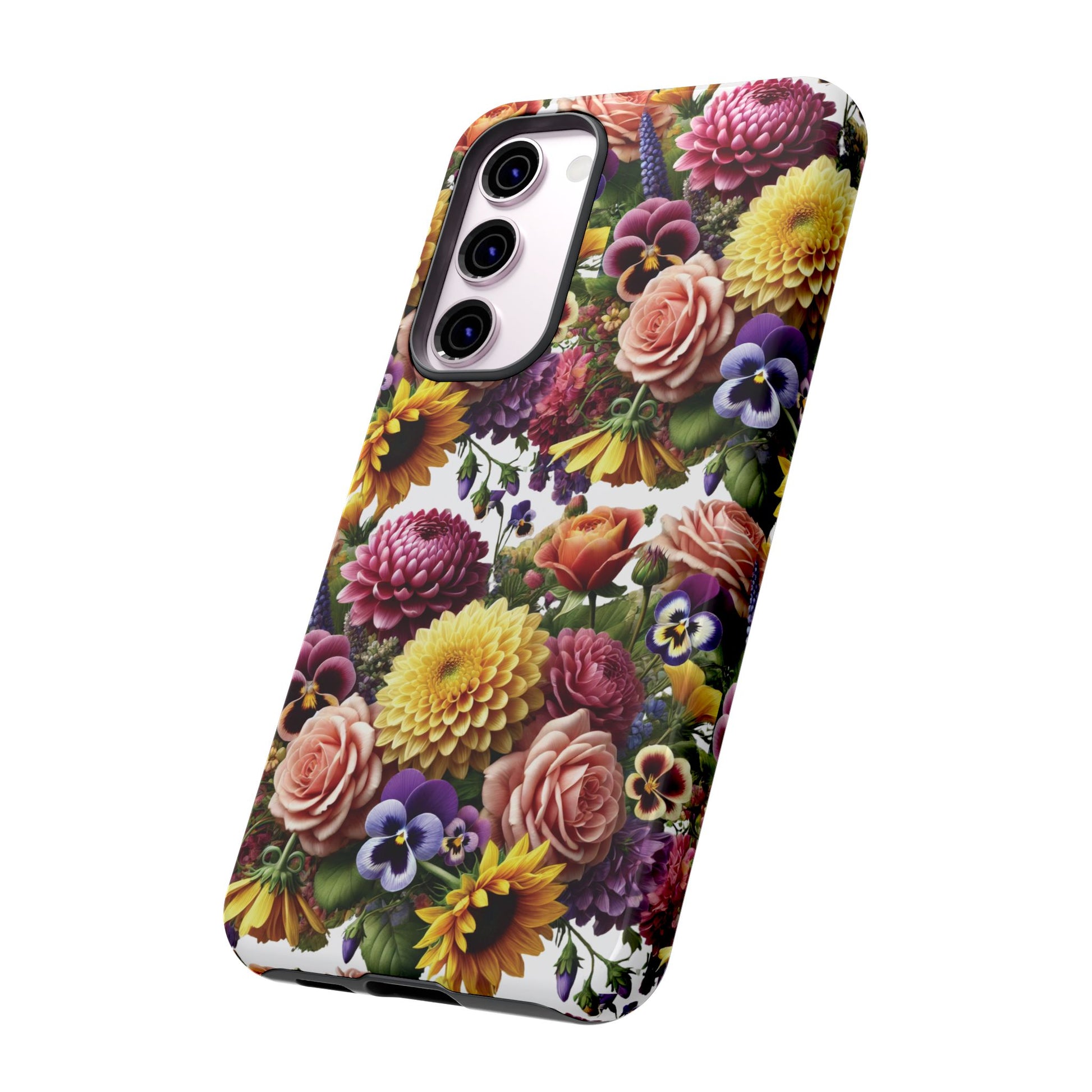 Floral Fall Phone Case for iPhone 16 15 14 13 12  21 23 Samsung, and Pixel | Stylish Protective Cover Gift for Her Perfect for Floral Lover
