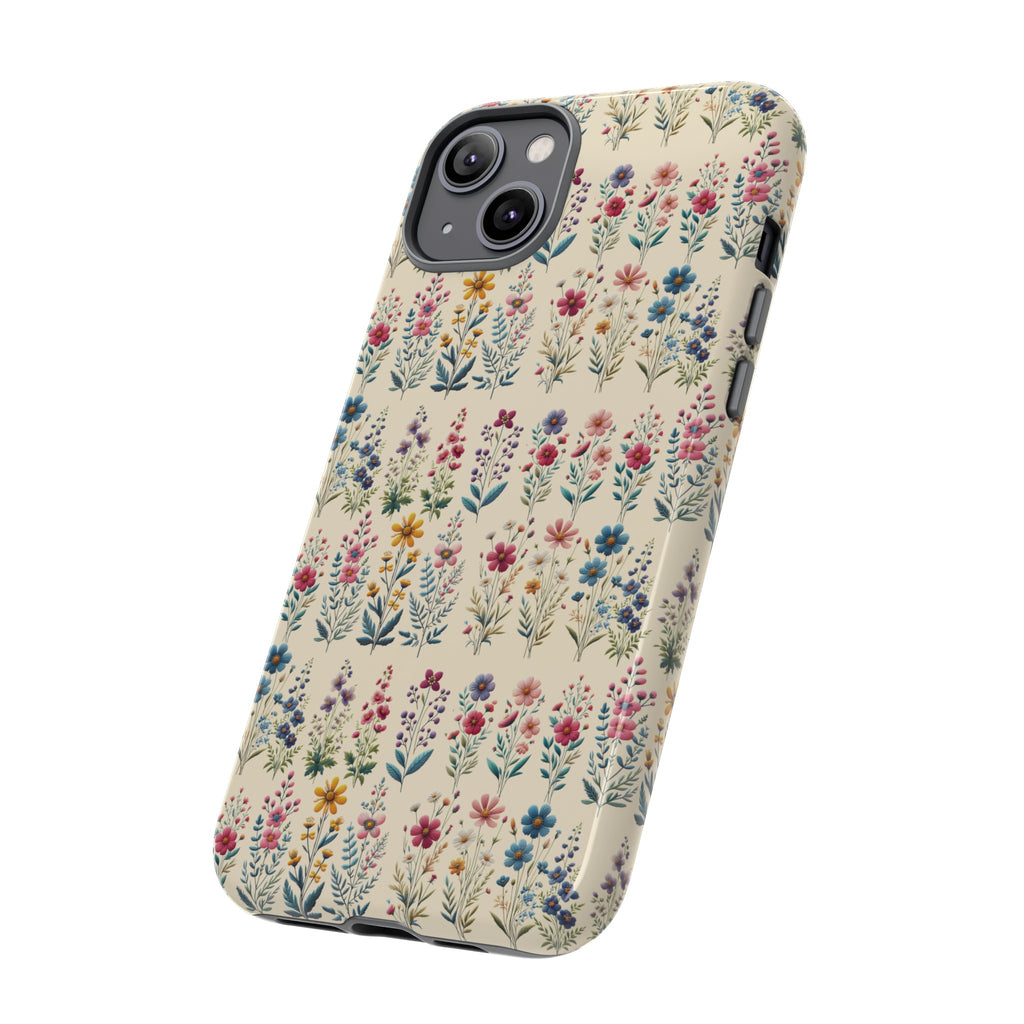 Best Beautiful Wildflower Phone Case Floral Design for iPhone, Galaxy, and Google Durable Protection Gift for Her Case iPhone 15, Samsung iPhone Gift for Her