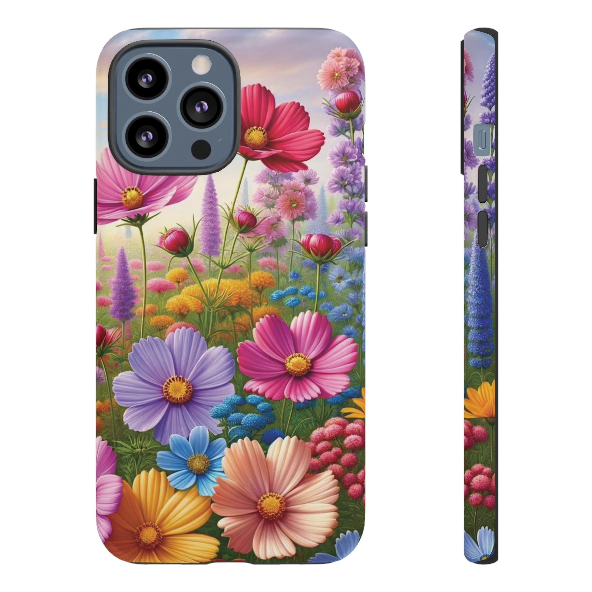 Bright Floral Phone Case Durable for iPhone Samsung Gift iPhone 15, 14, 13 Samsung Pixel Gift for Mom Accessory Gift for Her