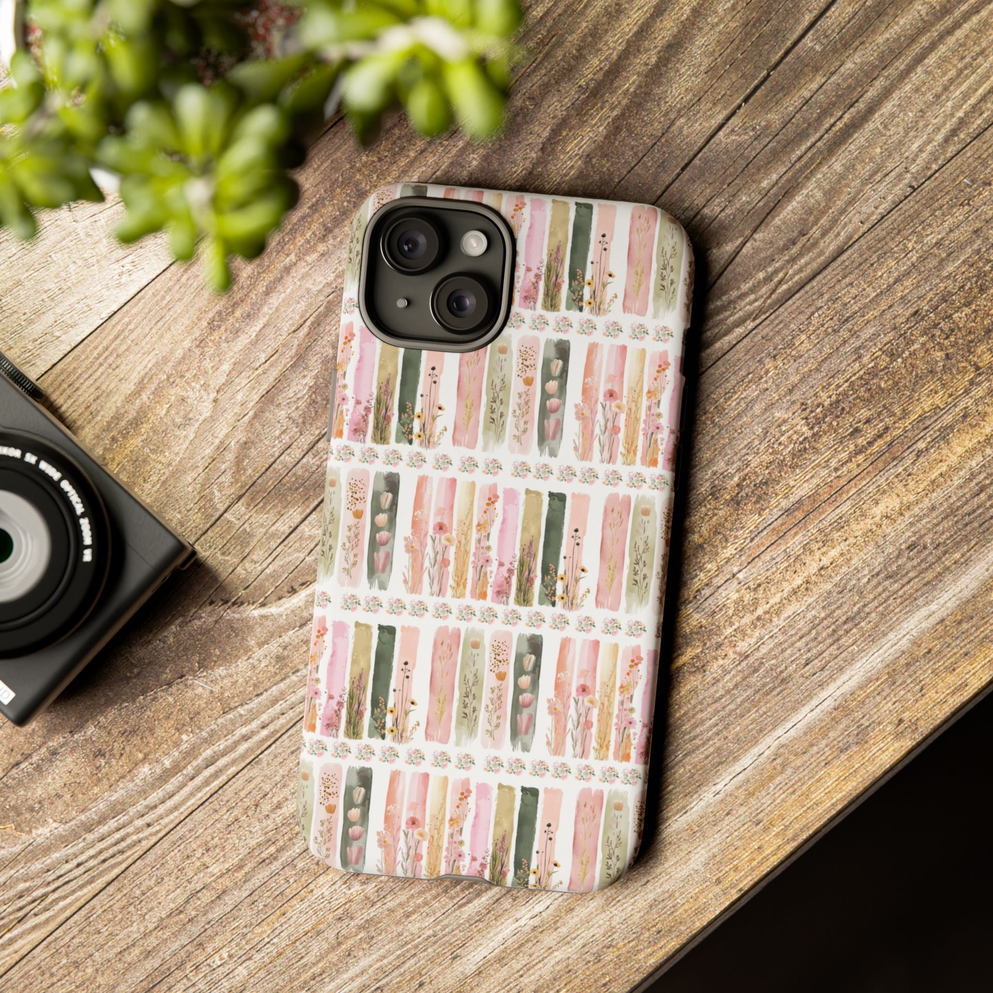 Pastel Brushstroke Floral Phone Case Soft Illusion Flower Design, Aesthetic Protective Cover, Feminine Style, Cute Gift for Her, Fits Most Models