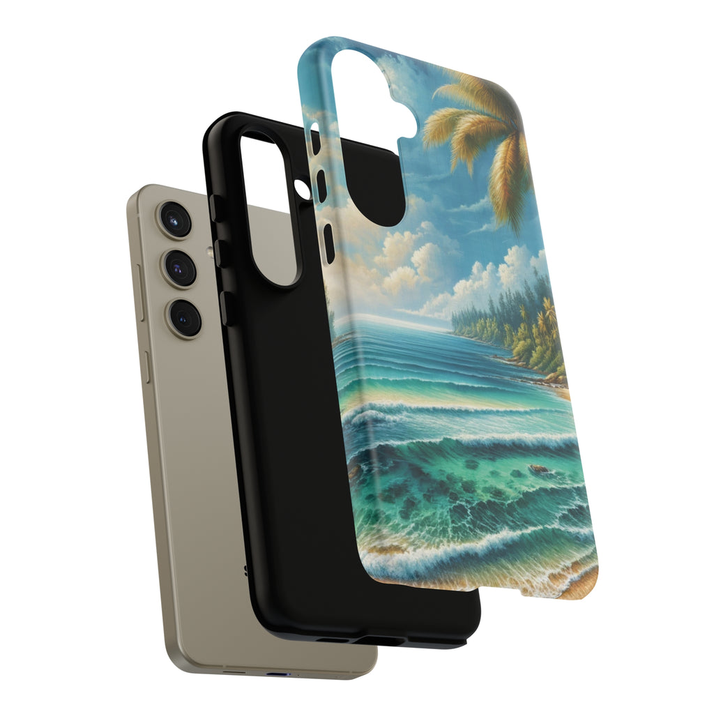 Coastal Serenity Ocean Beach View Protective Phone Case Gift for Her Phone 15, Samsung iPhone Samsung Gift for Her Case iPhone 15, Samsung iPhone Samsung Accessory Gift for Her.