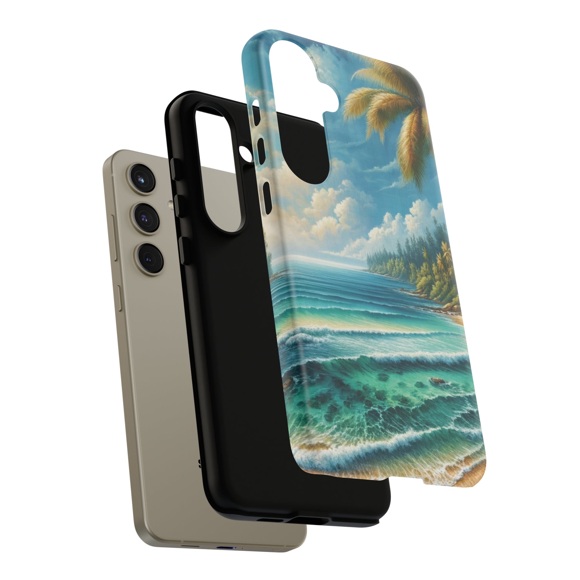 Coastal Serenity Ocean Beach View Protective Phone Case Gift for Her Phone 15, Samsung iPhone Samsung Gift for Her Case iPhone 15, Samsung iPhone Samsung Accessory Gift for Her.