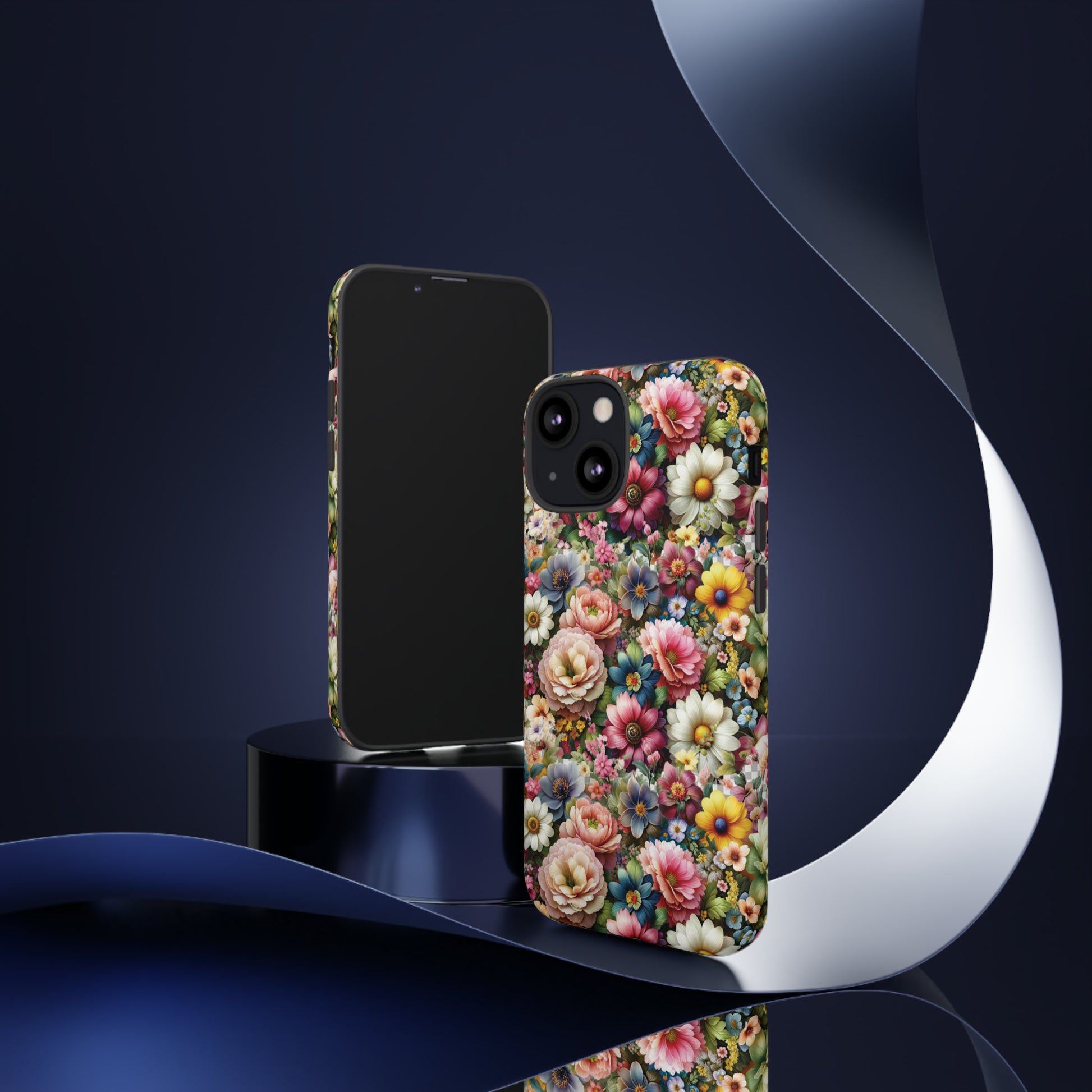 Floral Luxury Phone Tough Case Floral Elegant Durable Stylish for Modern Devices iPhone 15, Samsung iPhone Samsung Accessory Gift for Her.